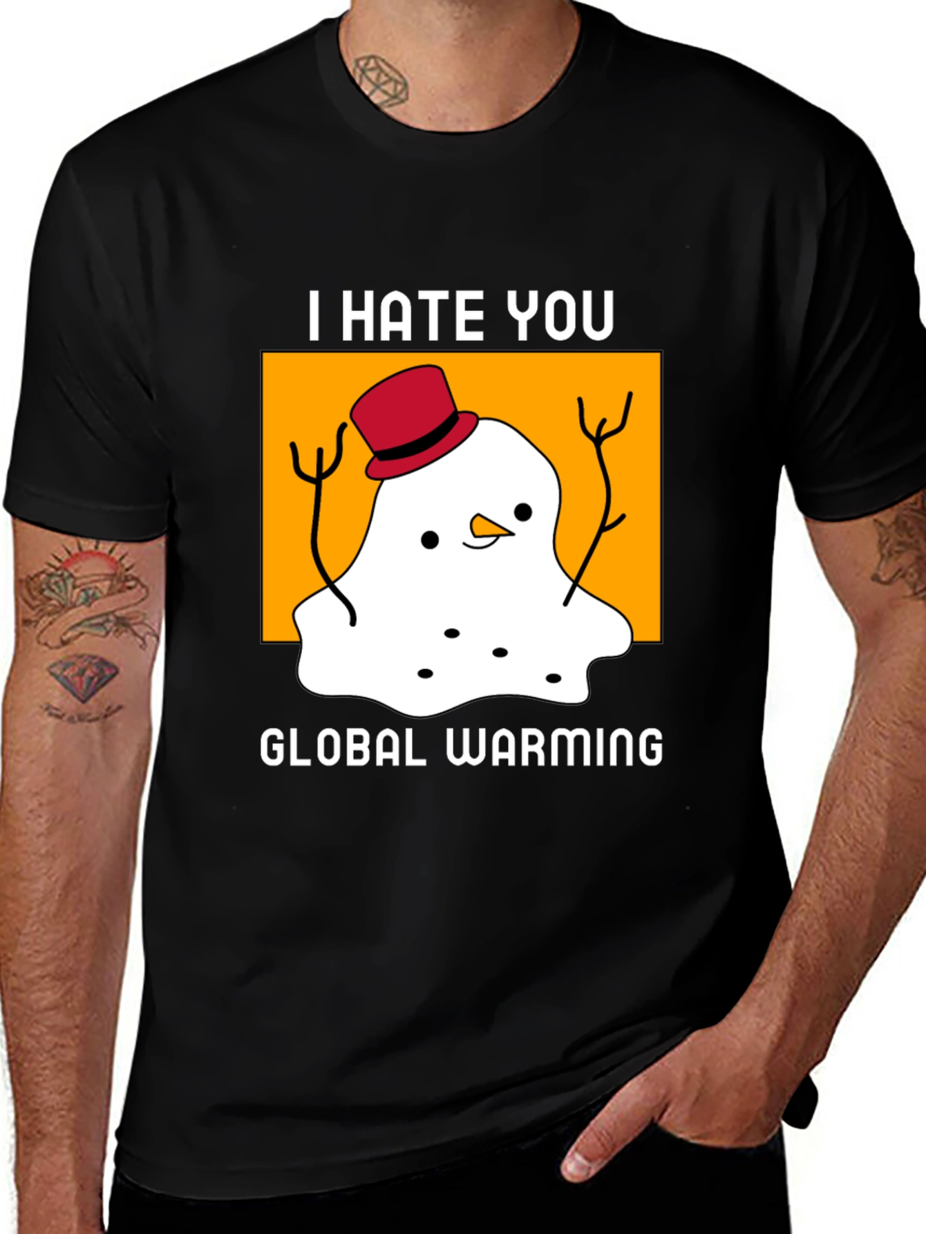 I Hate You Global Warming T-Shirt