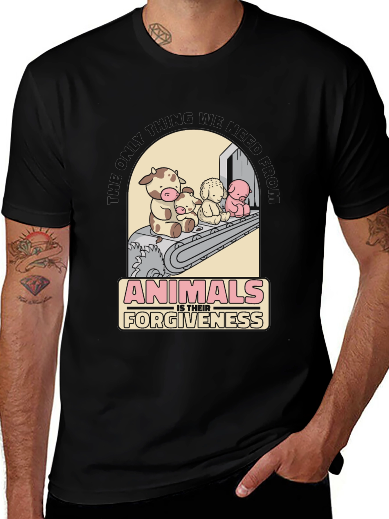 Variant 7 of Animals is Their Forgiveness Graphic T-Shirt