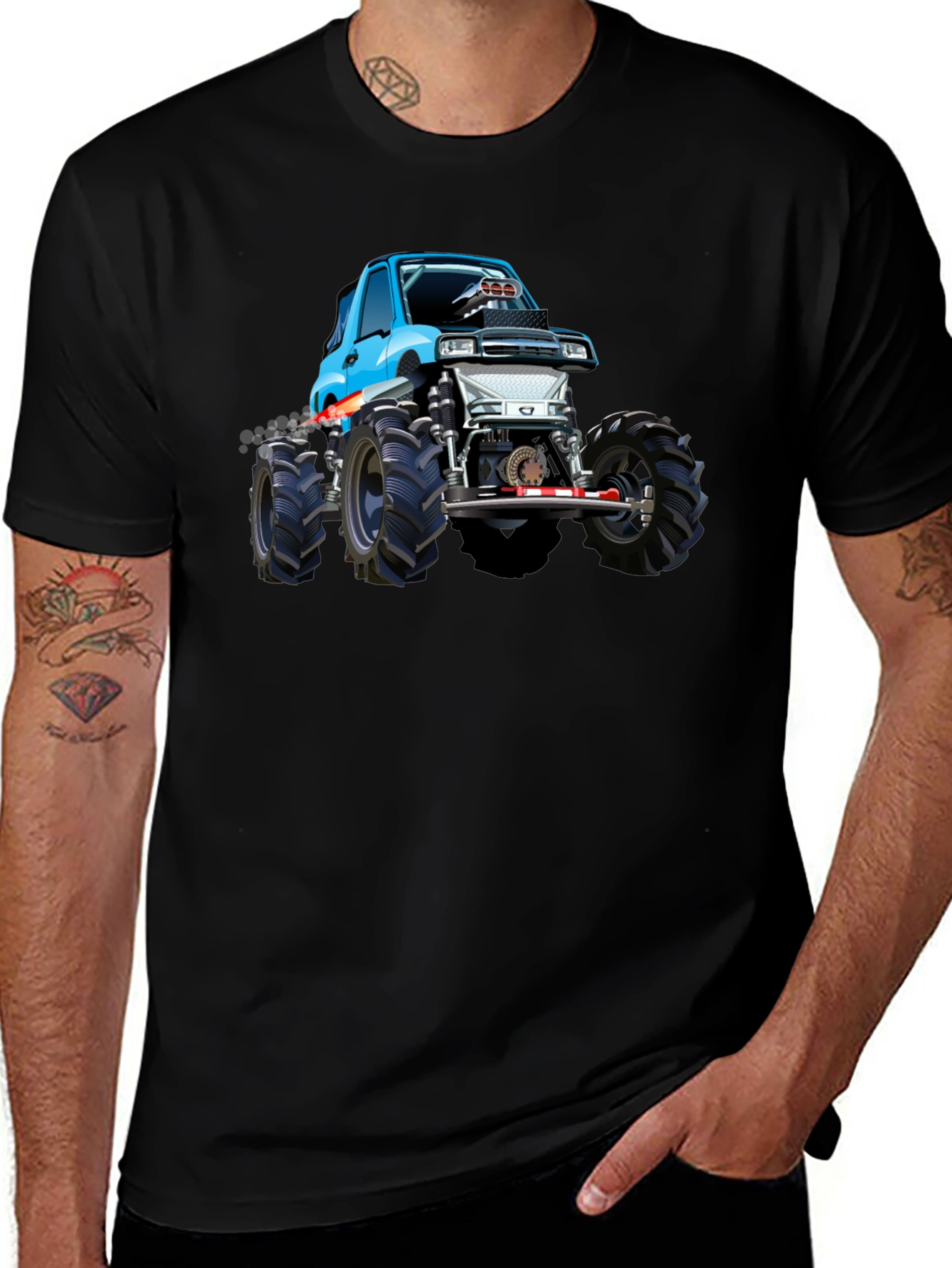 Variant 8 of Monster Truck Graphic T-Shirt - Bold Design