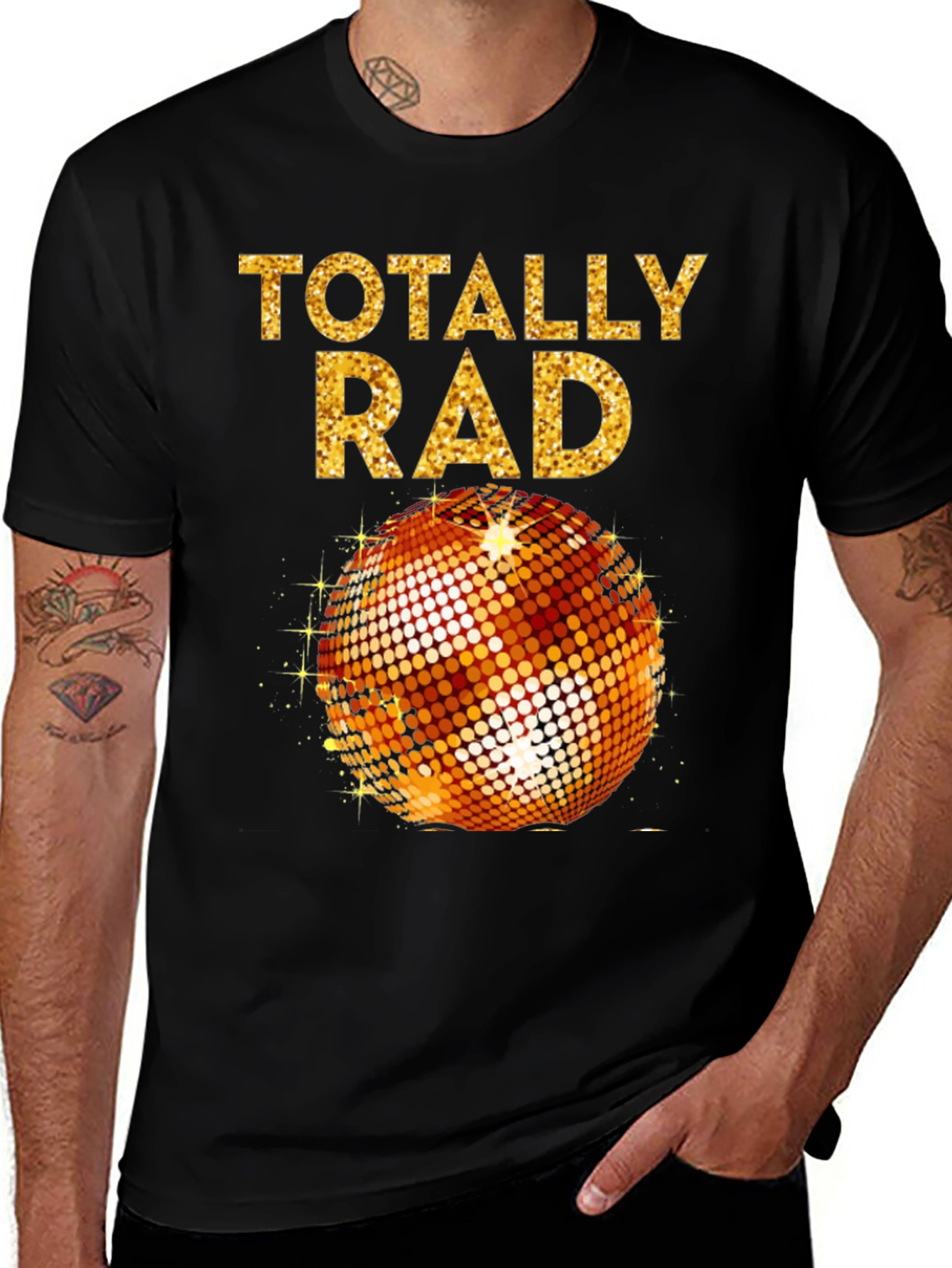 Variant 4 of Totally Rad Disco Ball Tee