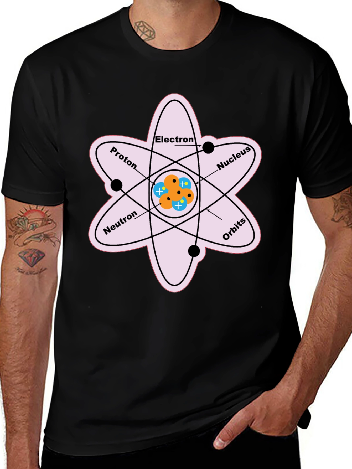 Atom Structure T-Shirt | Science Graphic Tee