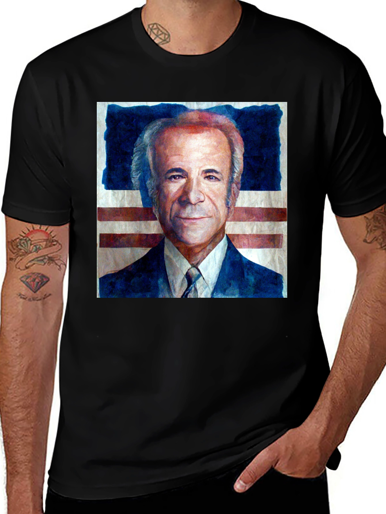 Variant 4 of American Flag Man Graphic T-Shirt