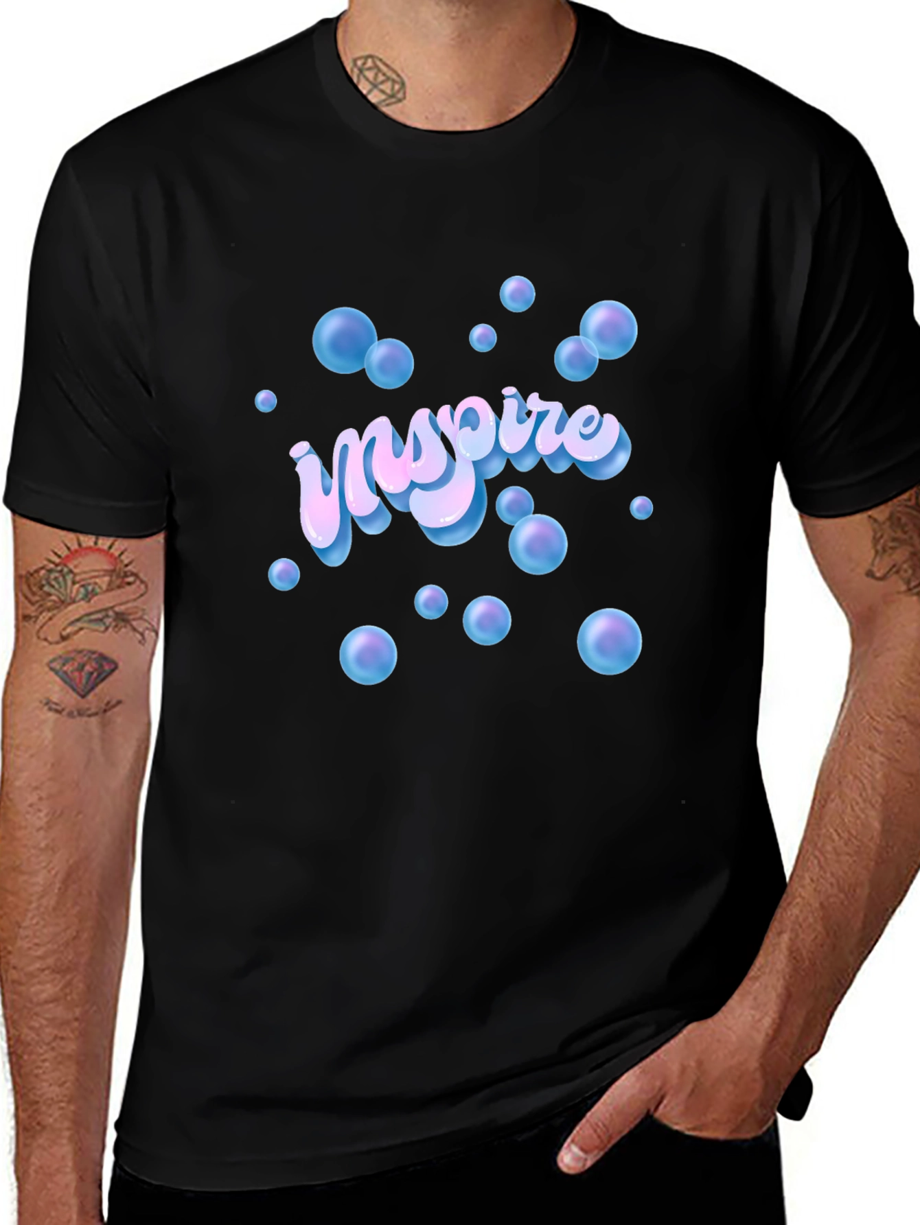 Variant 2 of Inspire Bubble Graphic T-Shirt