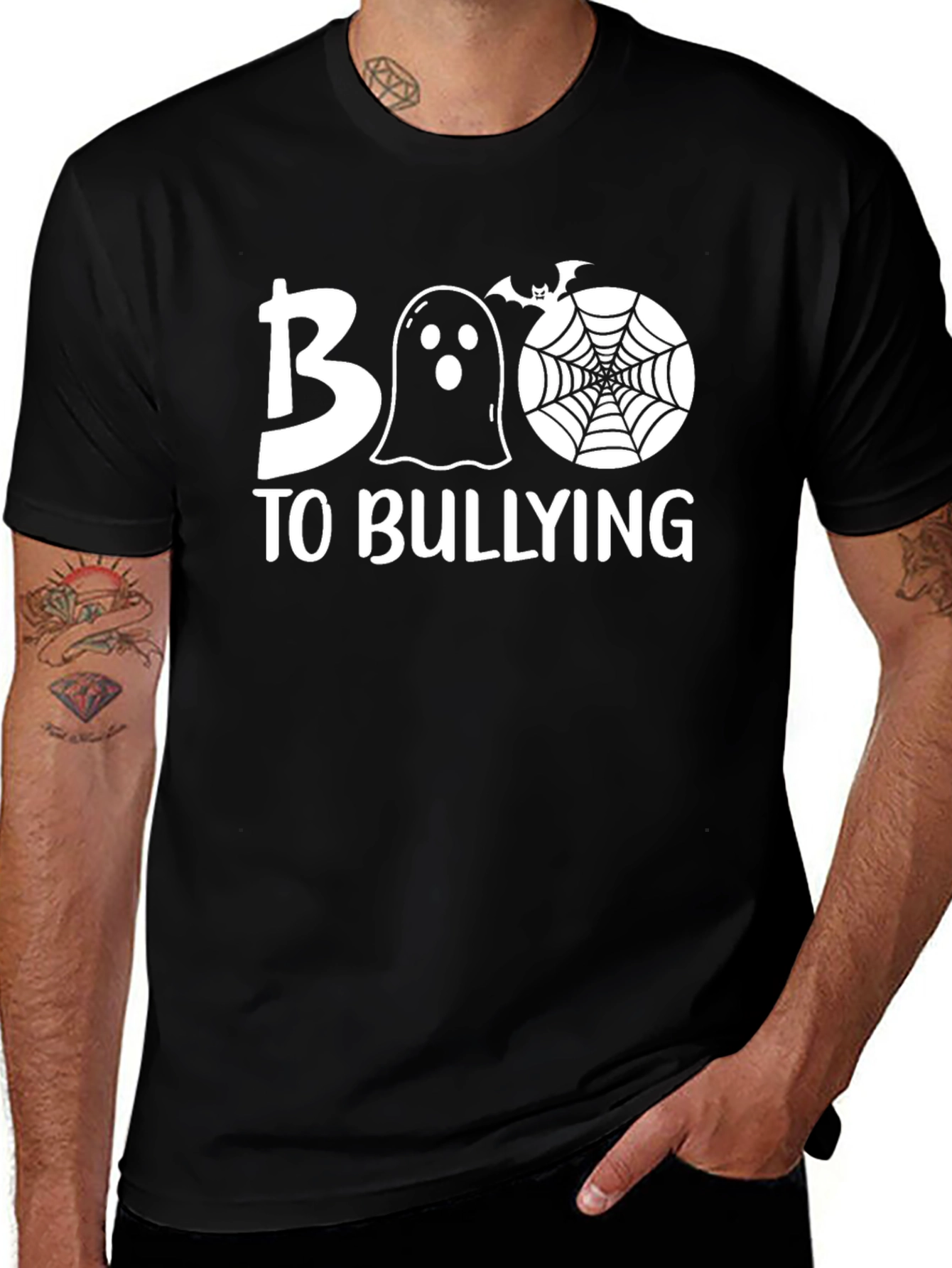 Variant 10 of Boo to Bullying T-Shirt: Halloween Anti-Bullying Tee