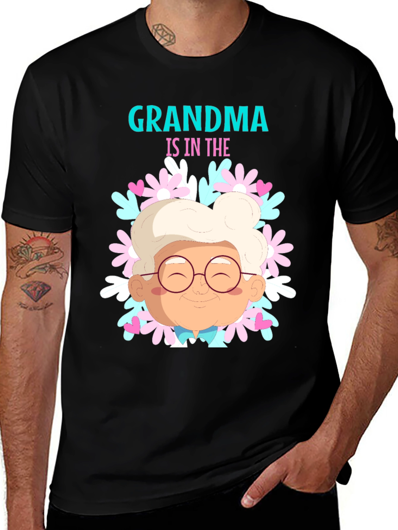 Variant 6 of Grandma T-Shirt Cute Flower Design