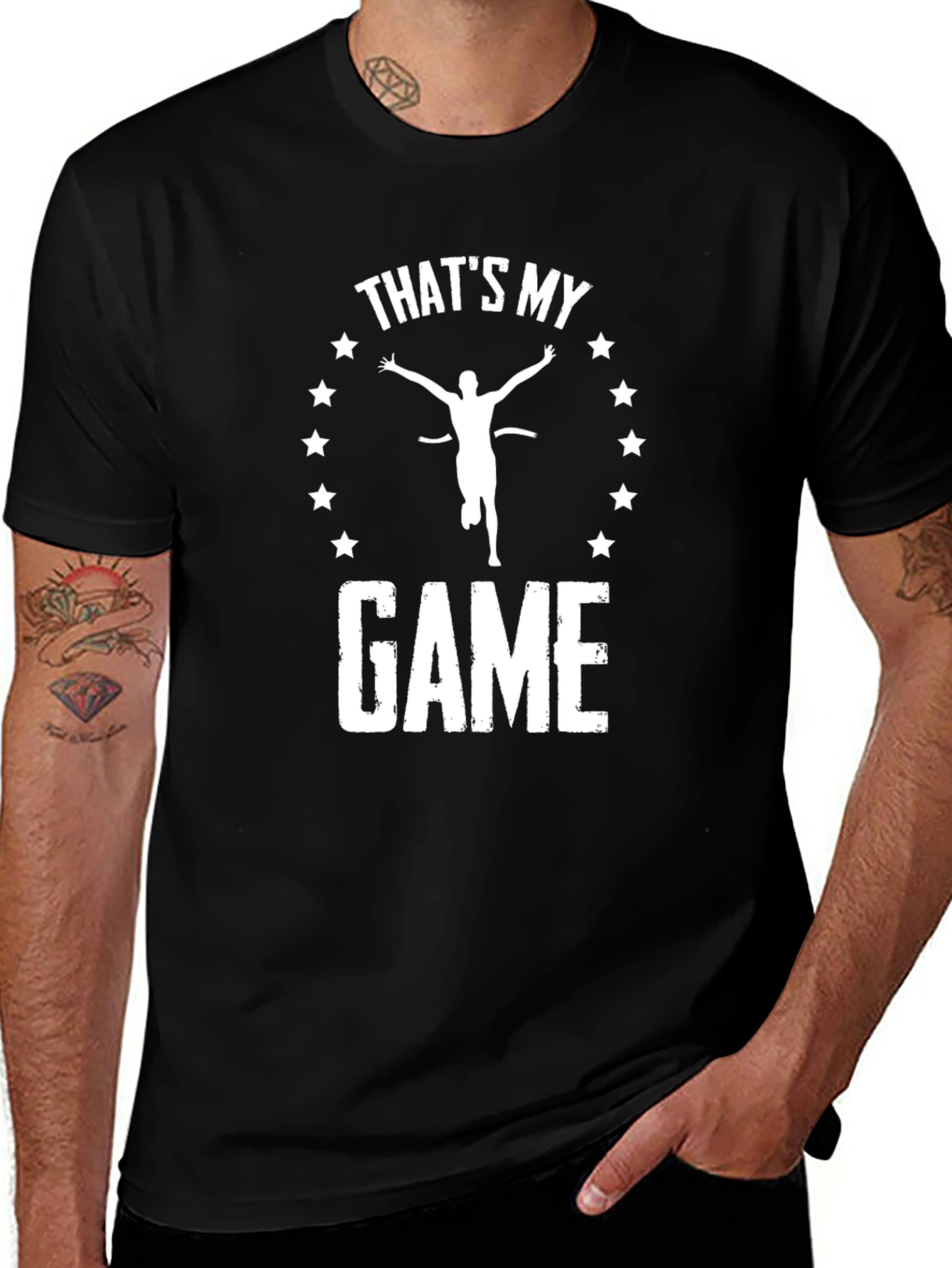 Variant 26 of That's My Game T-Shirt - Running Track Star Design
