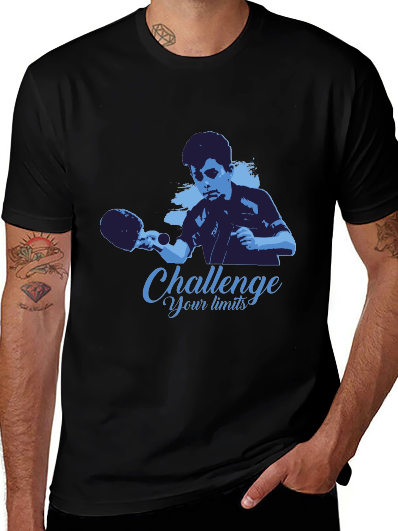 Variant 19 of Challenge Your Limits Black T-Shirt