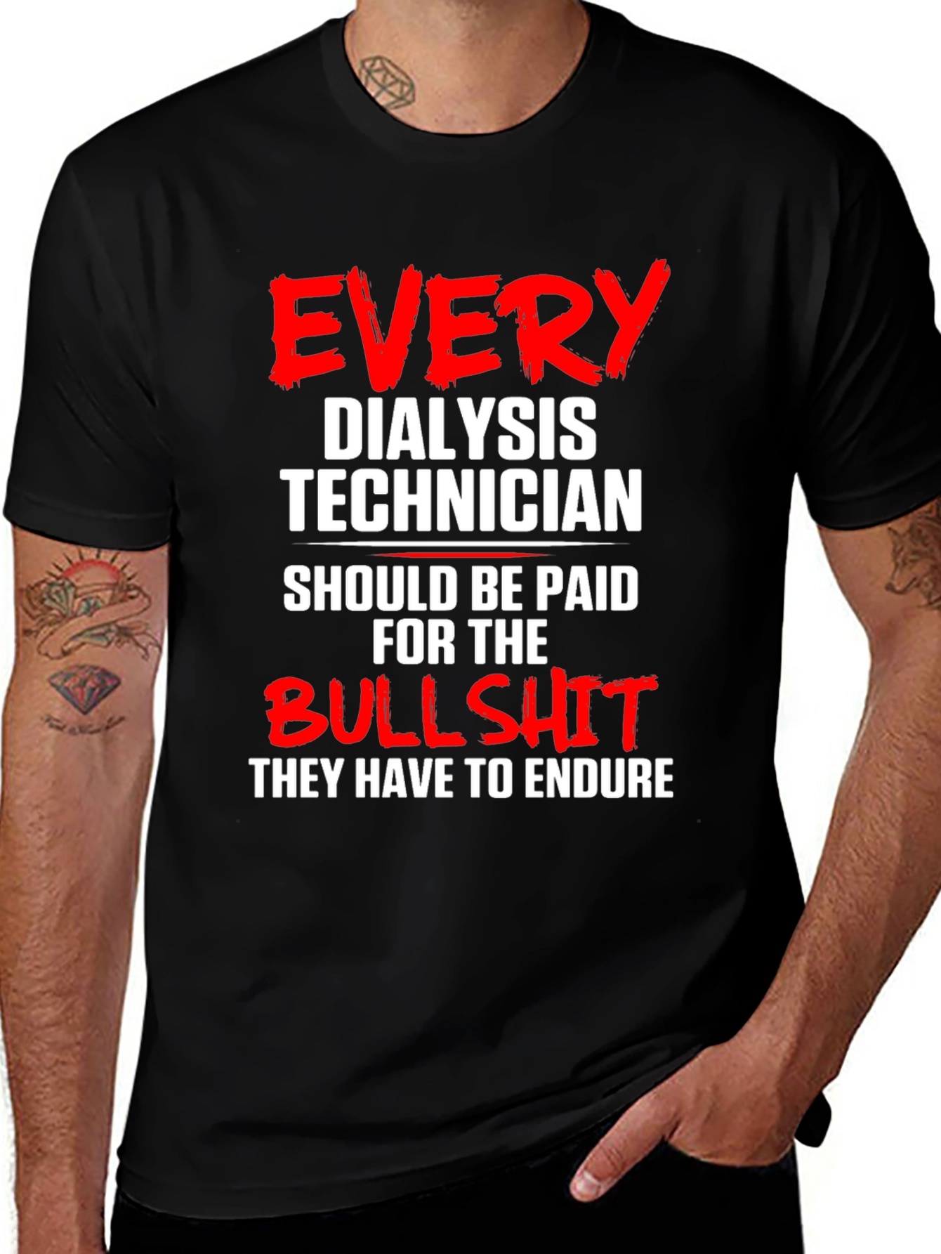 Variant 10 of Dialysis Technician T-Shirt - Funny Job Appreciation Tee
