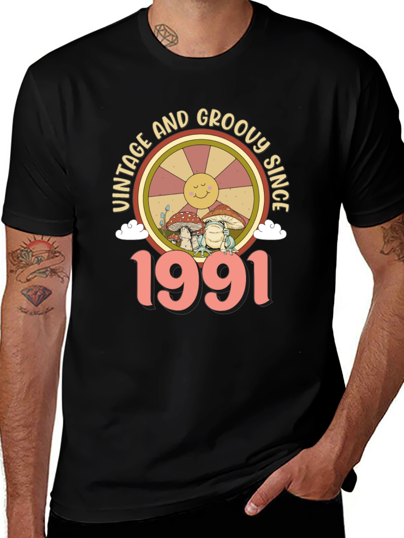 Variant 4 of Vintage & Groovy 1991 Graphic T-Shirt