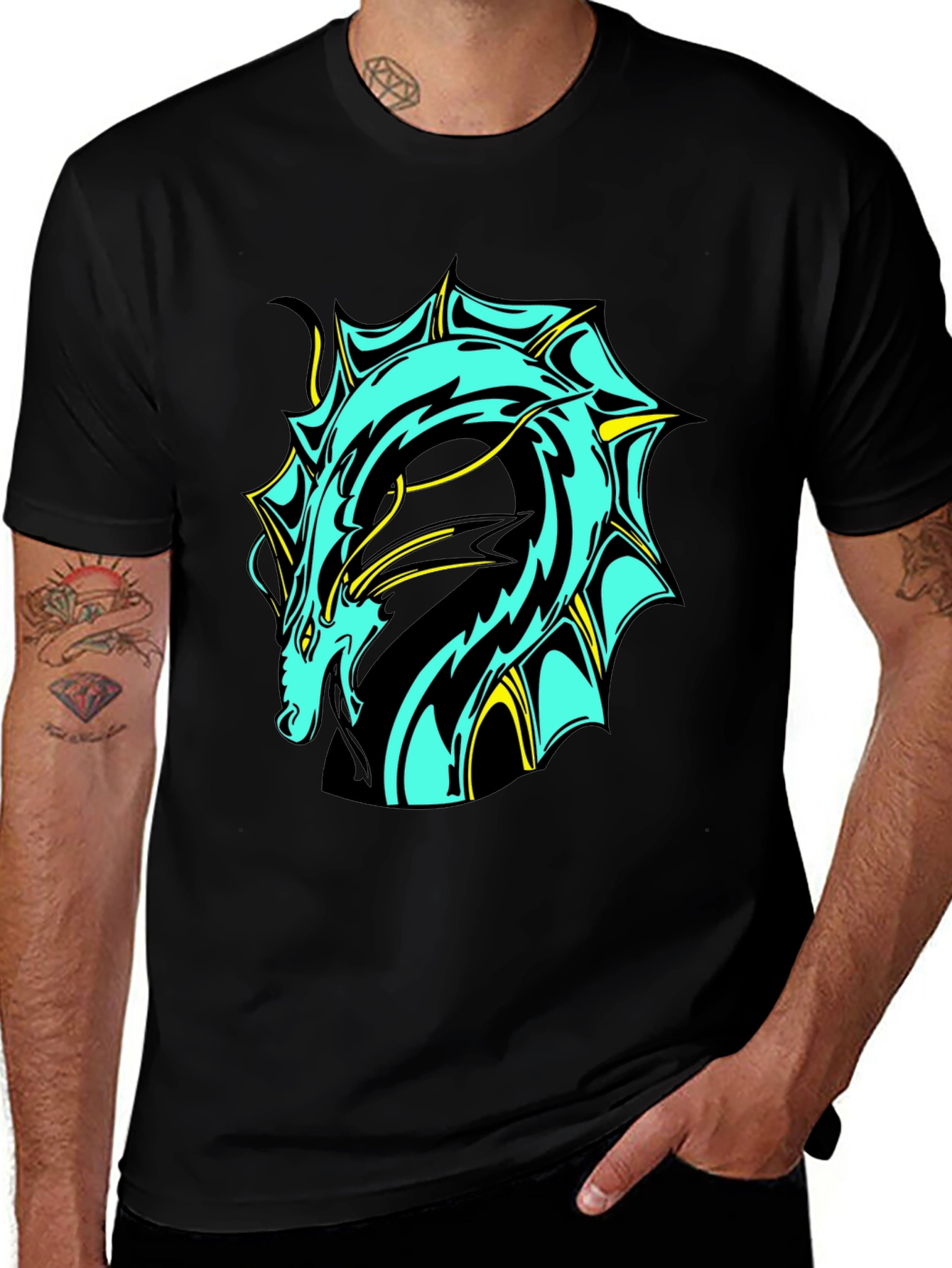 Variant 7 of Dragon Graphic T-Shirt - Bold, Unique Design