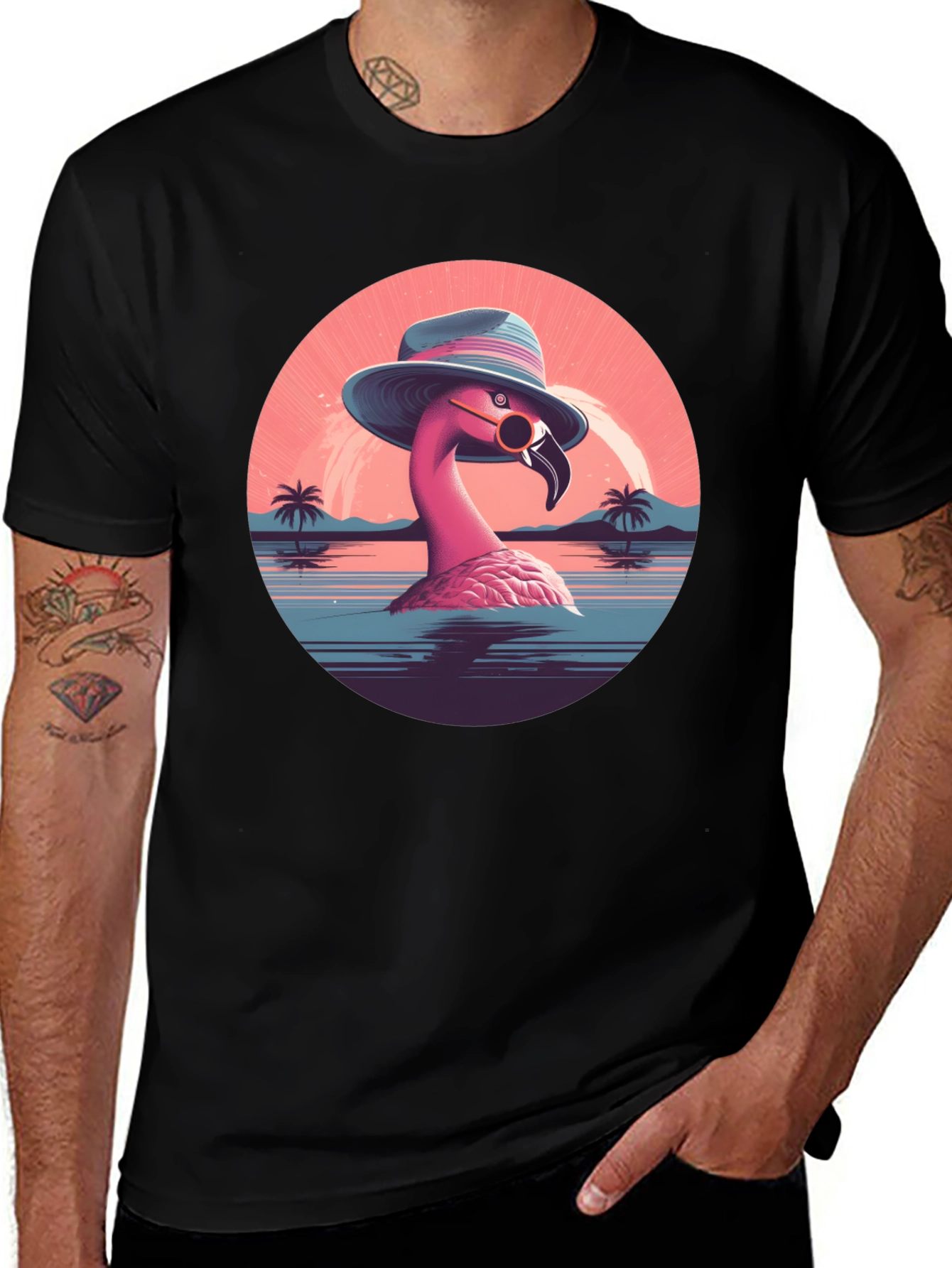 Variant 9 of Cool Flamingo T-Shirt