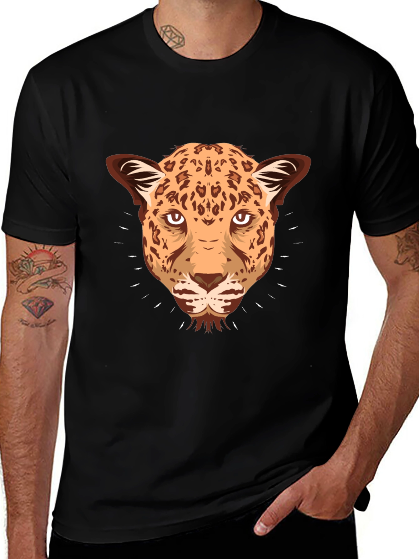 Variant 19 of Leopard Graphic Print T-Shirt