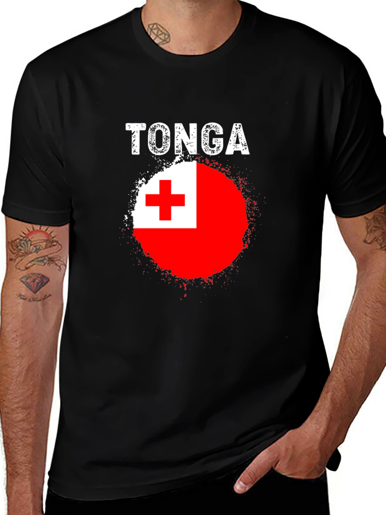 Tonga Flag T-Shirt: Patriotic Graphic Tee
