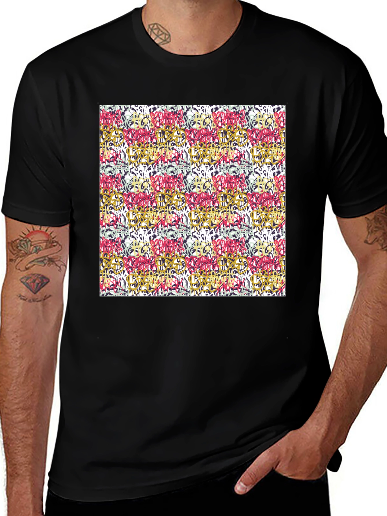 Variant 23 of Abstract Pattern T-Shirt - Bold & Unique Design