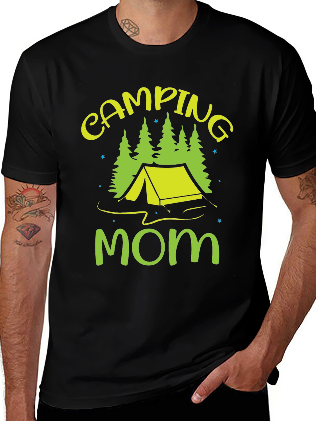 Variant 30 of Camping Mom Graphic Tee - Outdoor Adventure Shirt
