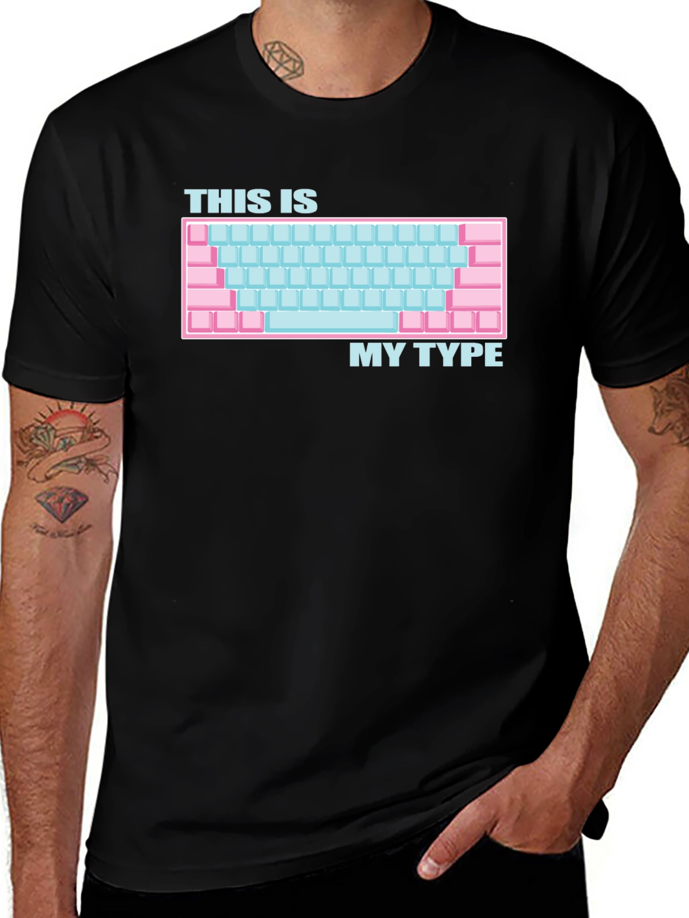 Variant 16 of Keyboard T-Shirt - This Is My Type