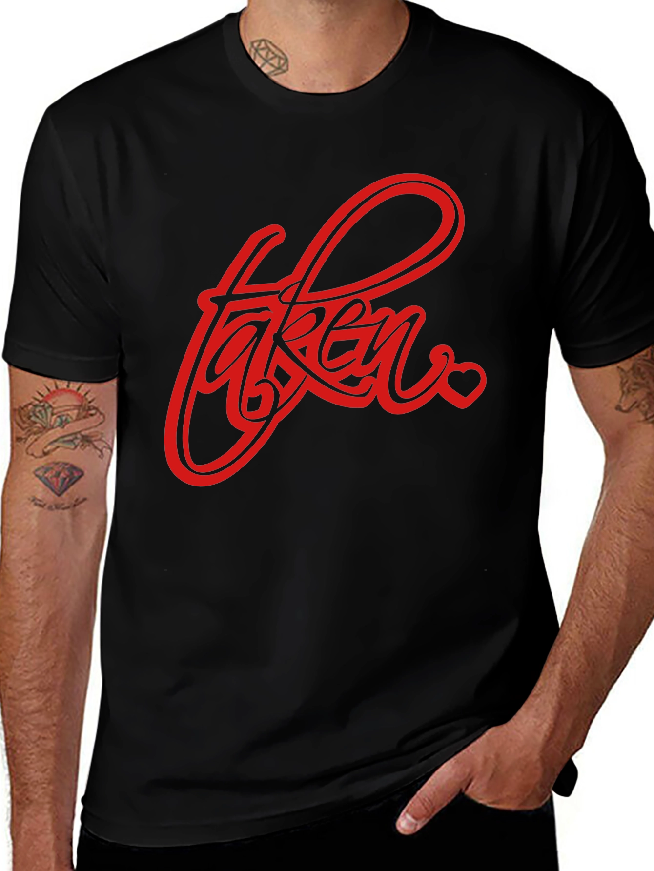 Taken T-Shirt - Bold Red Graphic Tee