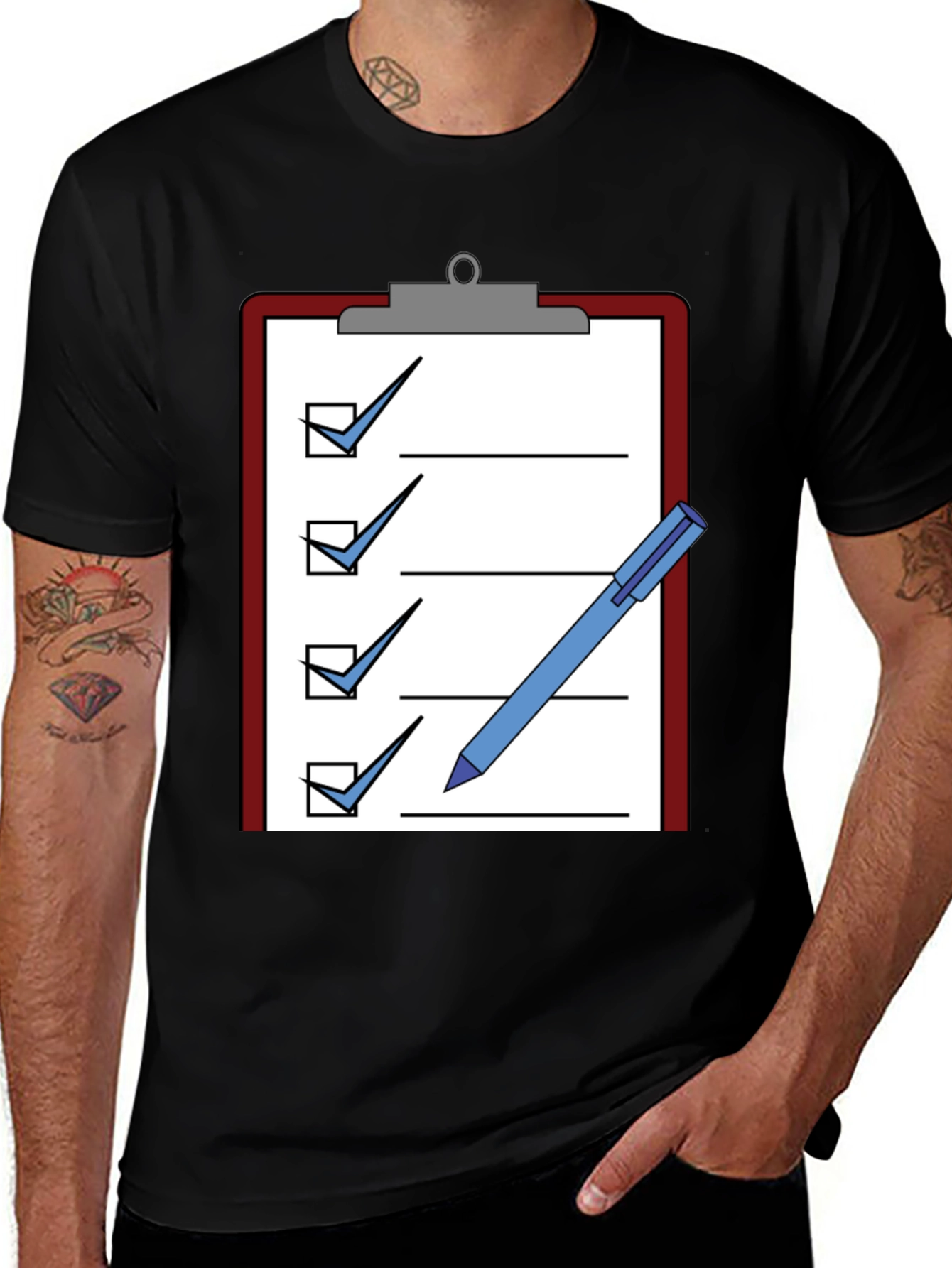 Checklist Graphic Tee - Complete Your Tasks!