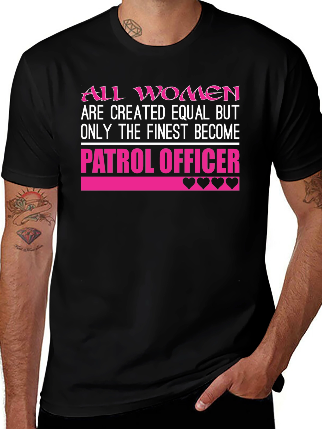 Variant 9 of Finest Women Patrol Officer Graphic Tee