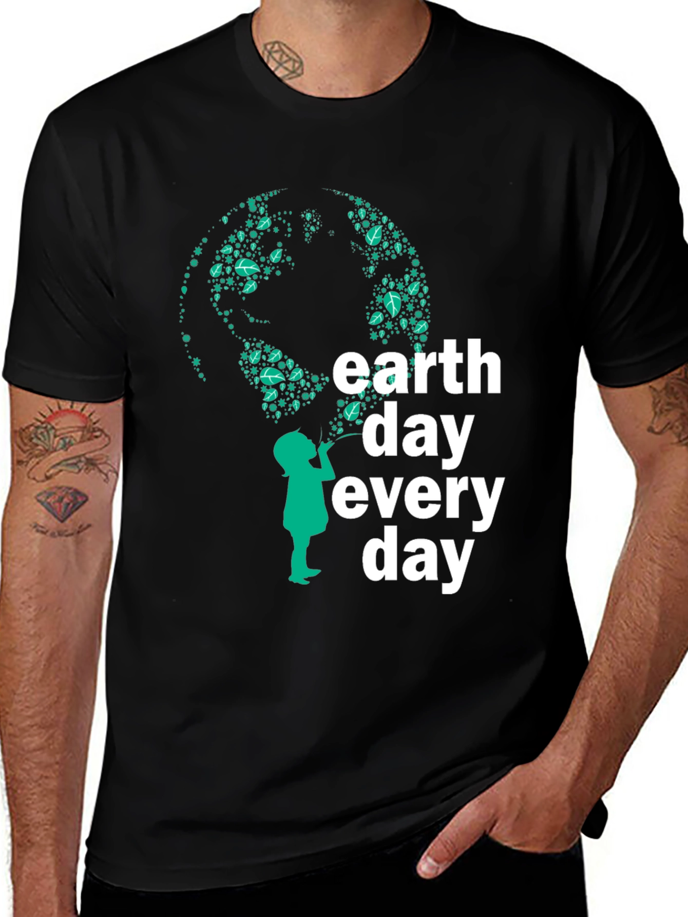 Earth Day Every Day T-Shirt - Eco-Friendly Design