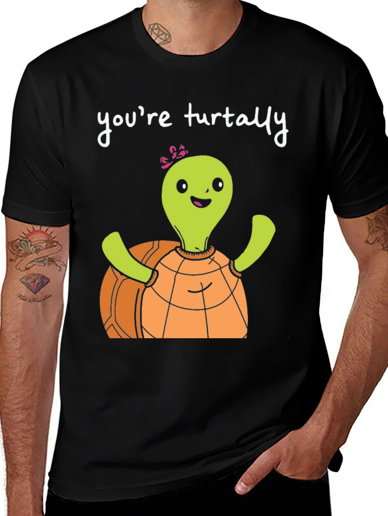 Variant 27 of Funny Turtle T-Shirt - You're Turtally Awesome!