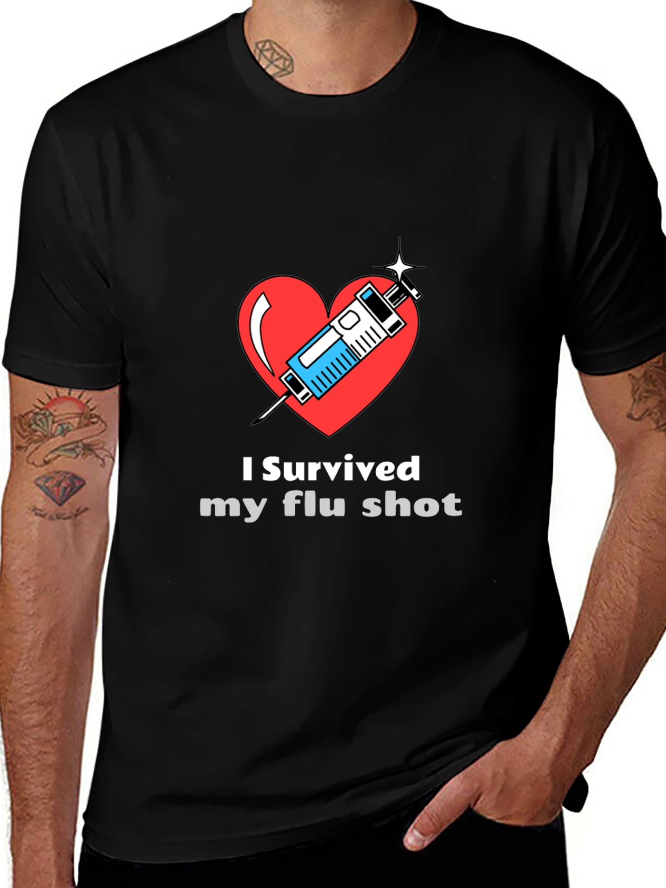 Variant 3 of I Survived My Flu Shot T-Shirt