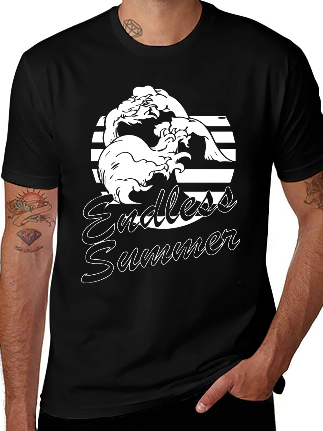 Variant 20 of Endless Summer Black Graphic Tee