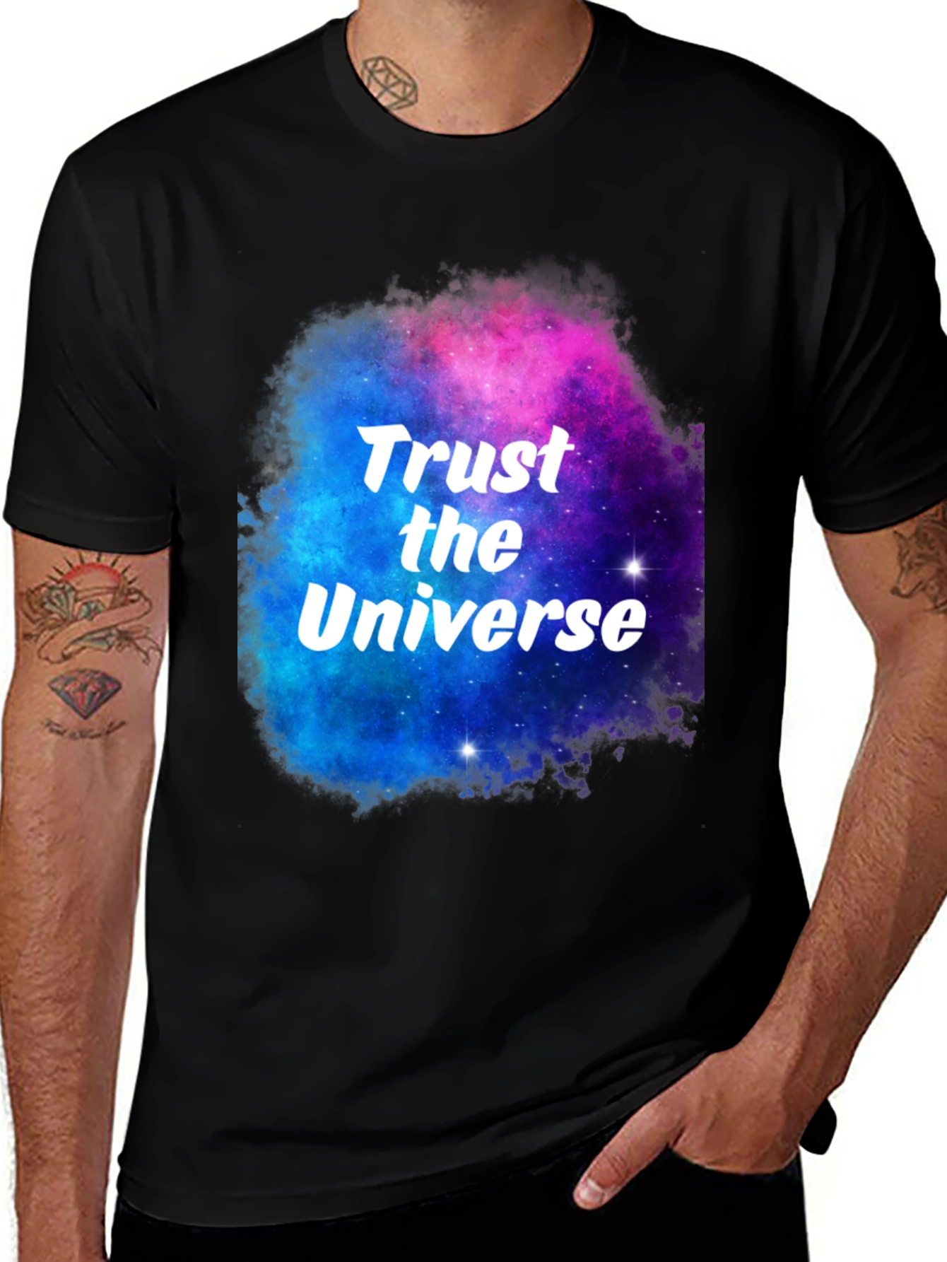 Trust the Universe Graphic Tee - Black