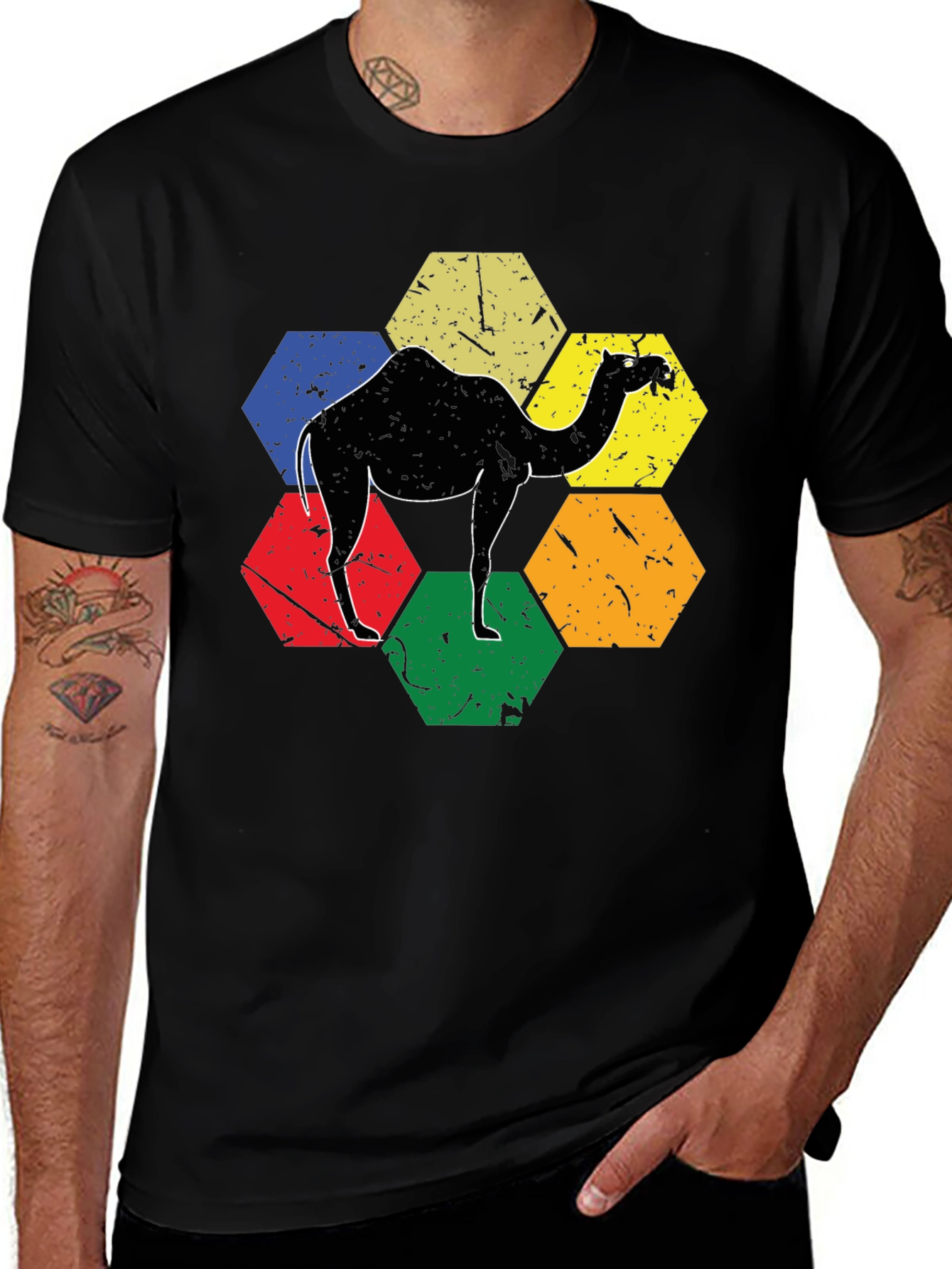 Variant 21 of Hexagon Camel T-Shirt