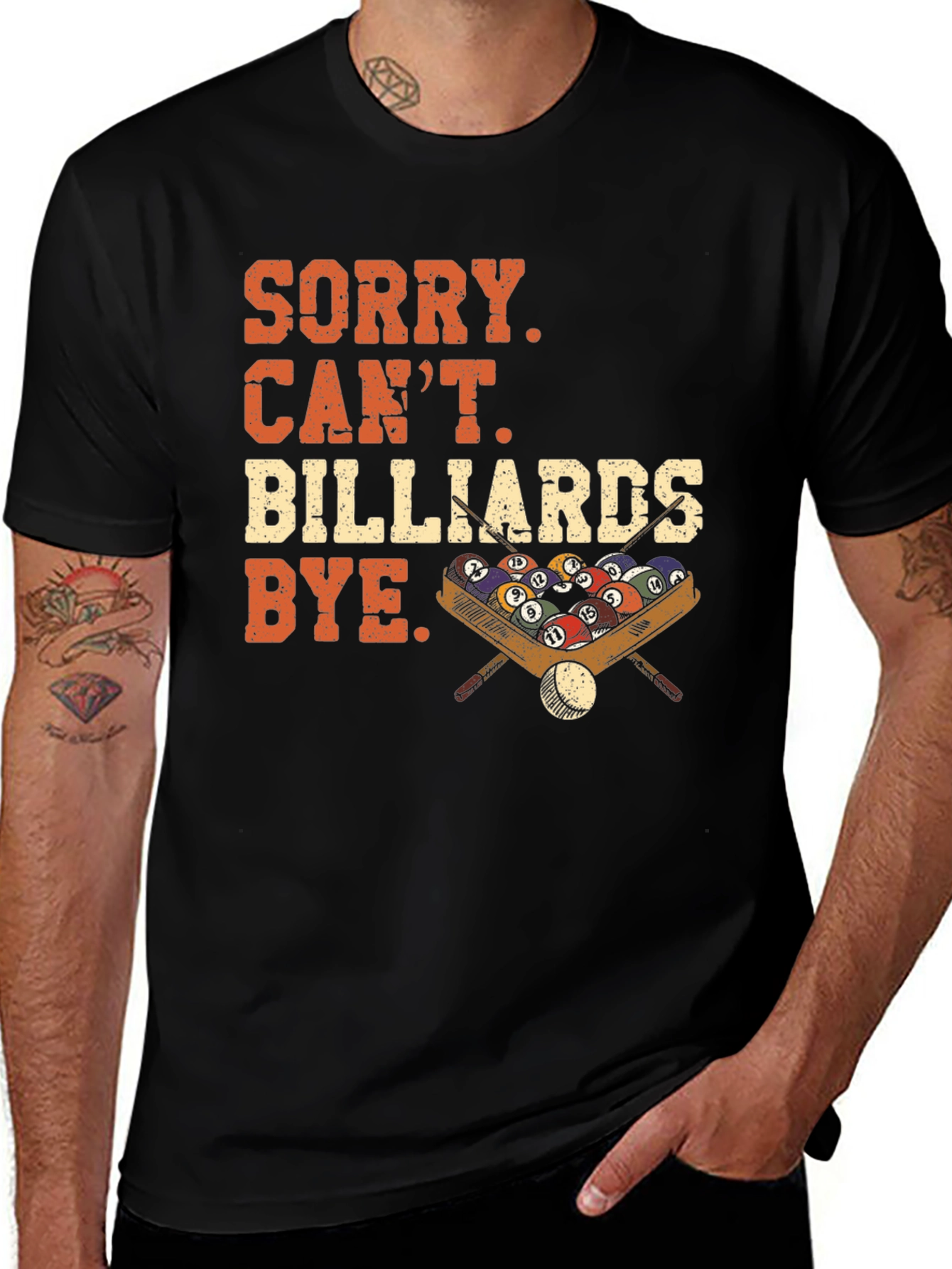 Variant 2 of Billiards Graphic Tee - Sorry Can't Bye