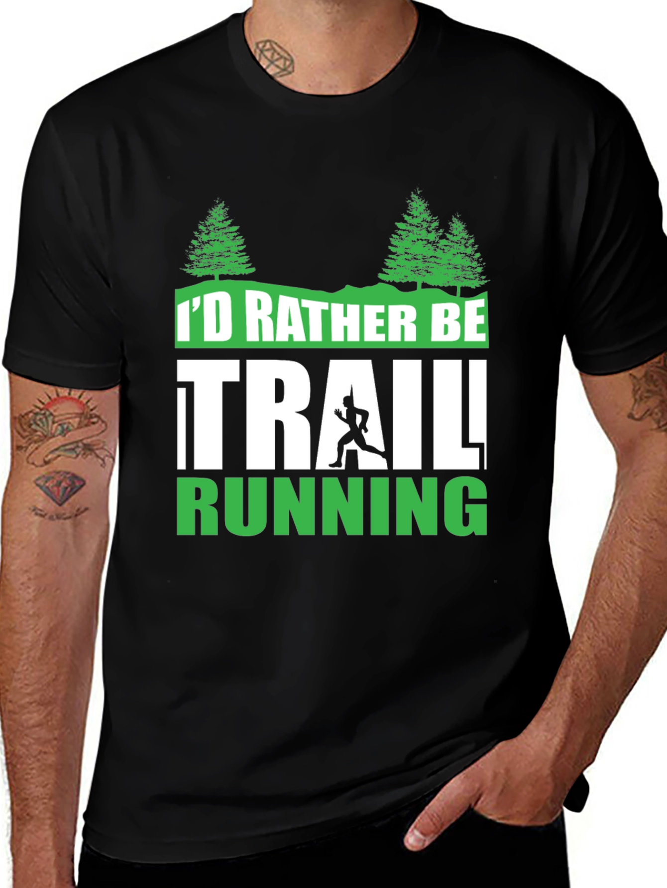 Variant 20 of Trail Running Graphic T-Shirt
