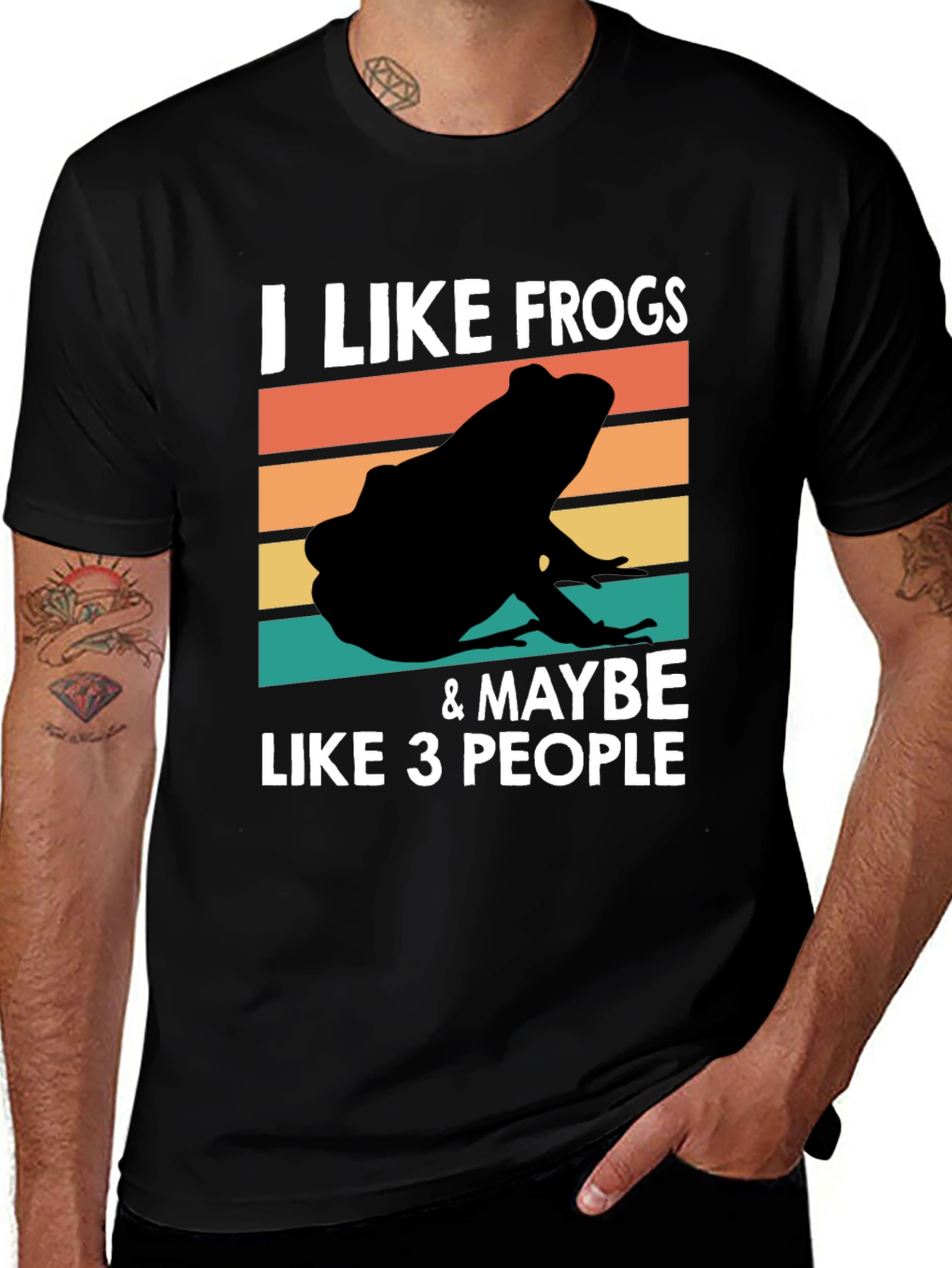 Variant 4 of I Like Frogs & Maybe Like 3 People T-Shirt