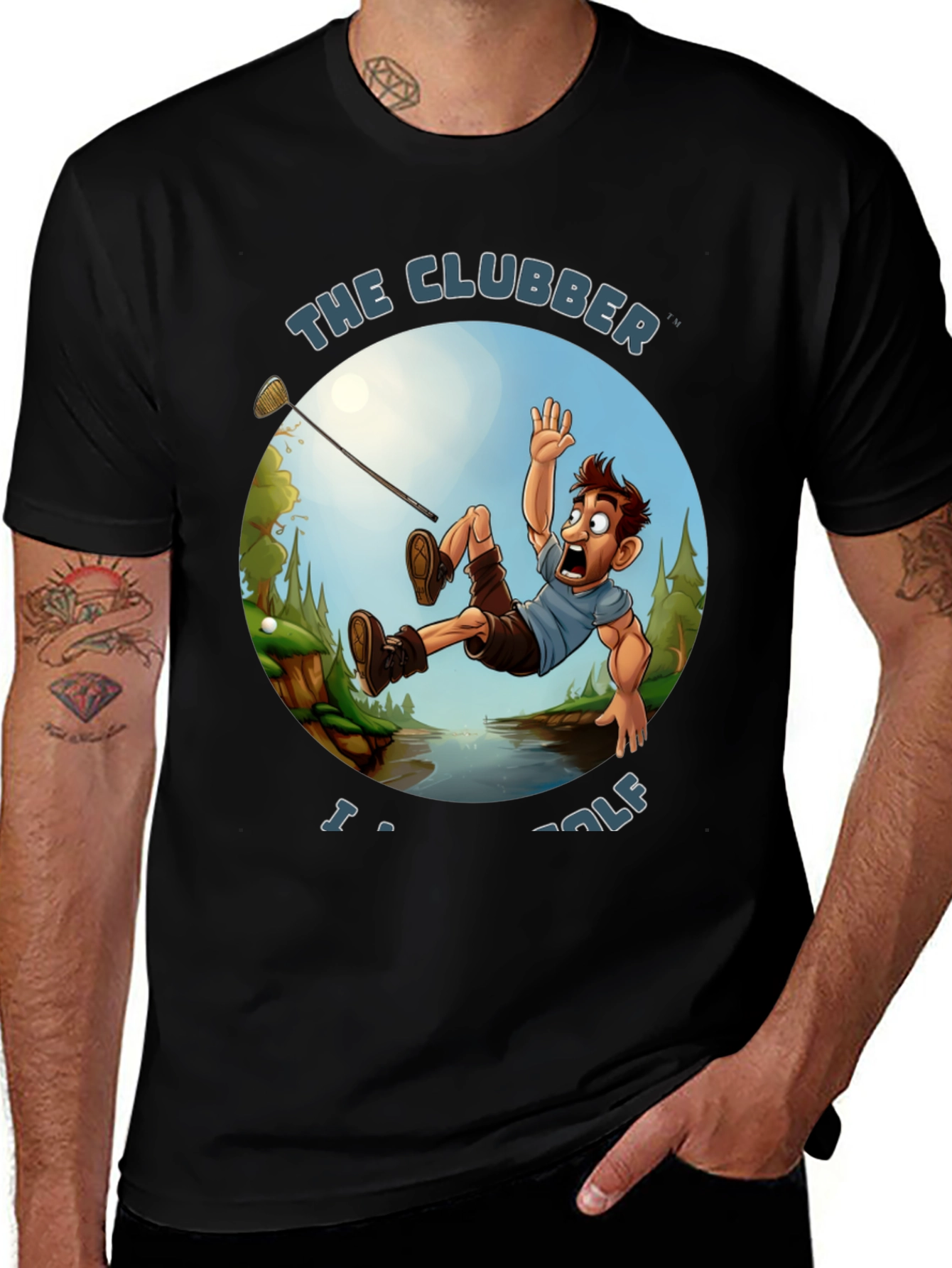 Variant 13 of The Clubber Golf T-Shirt - Funny Graphic Tee
