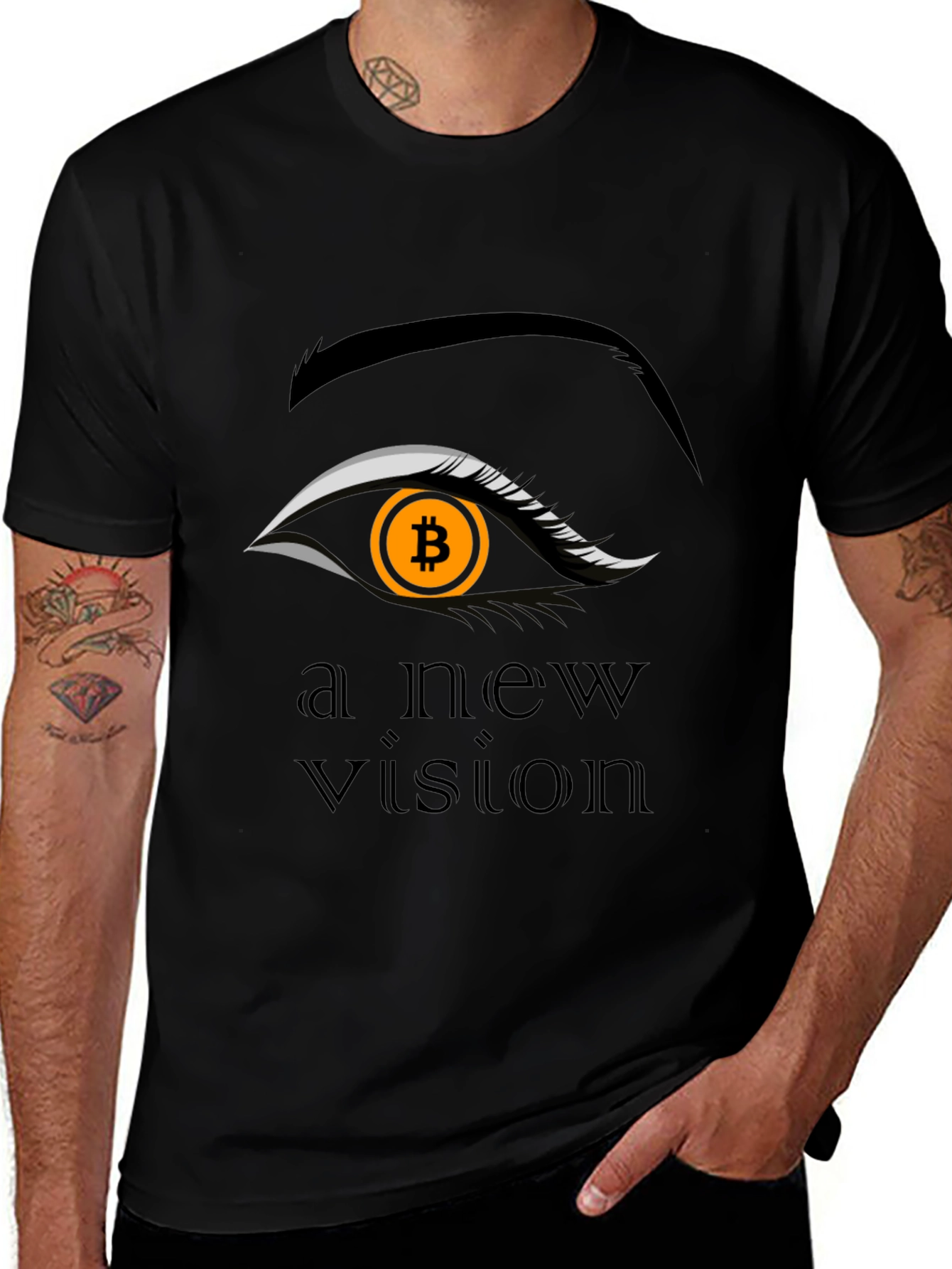 Variant 22 of Bitcoin Vision T-Shirt - Crypto Currency Tee
