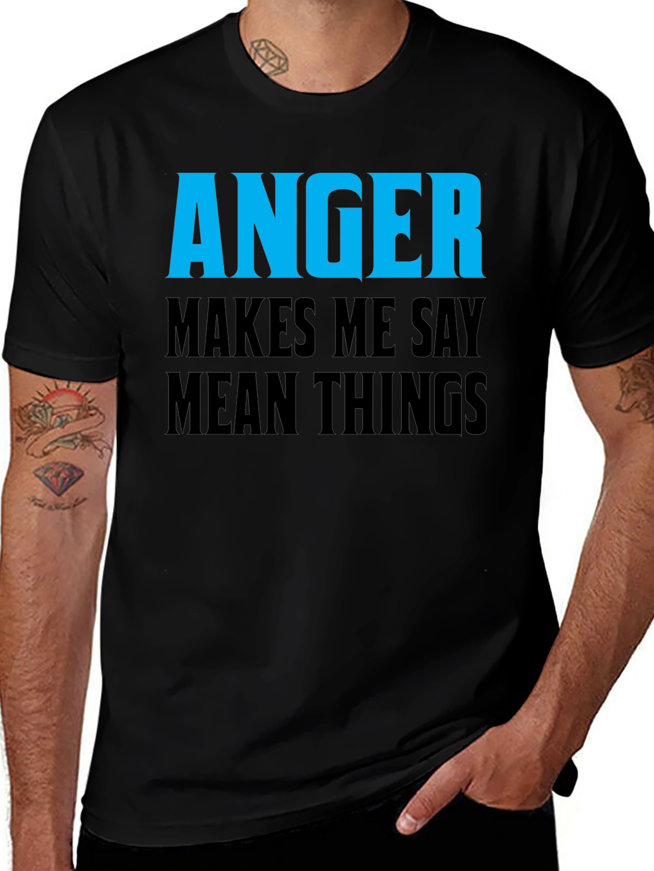 Variant 28 of Anger Makes Me Say Mean Things T-Shirt
