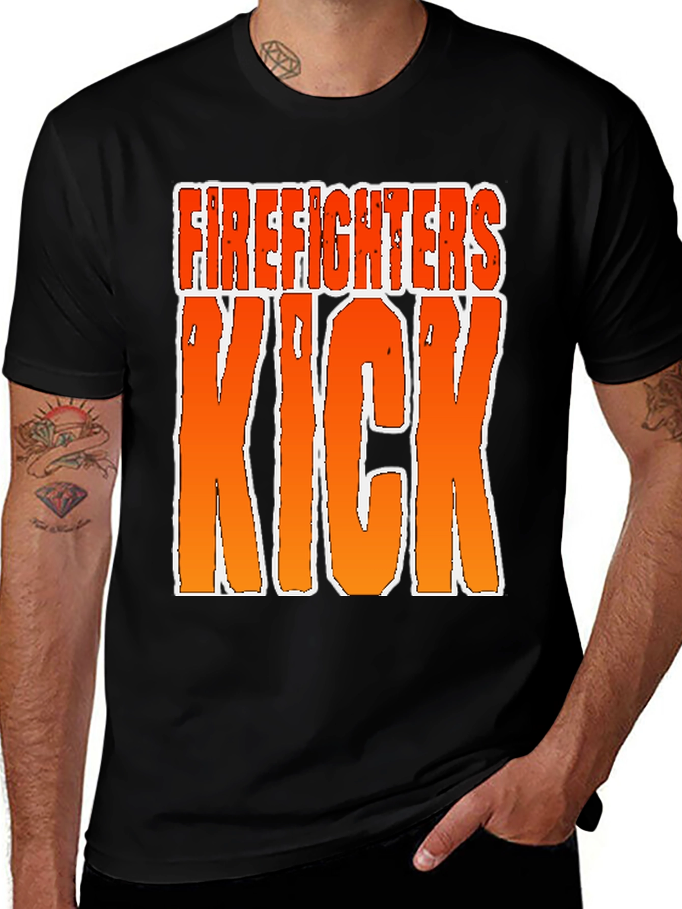 Variant 21 of Firefighters Kick T-Shirt - Bold Graphic Tee