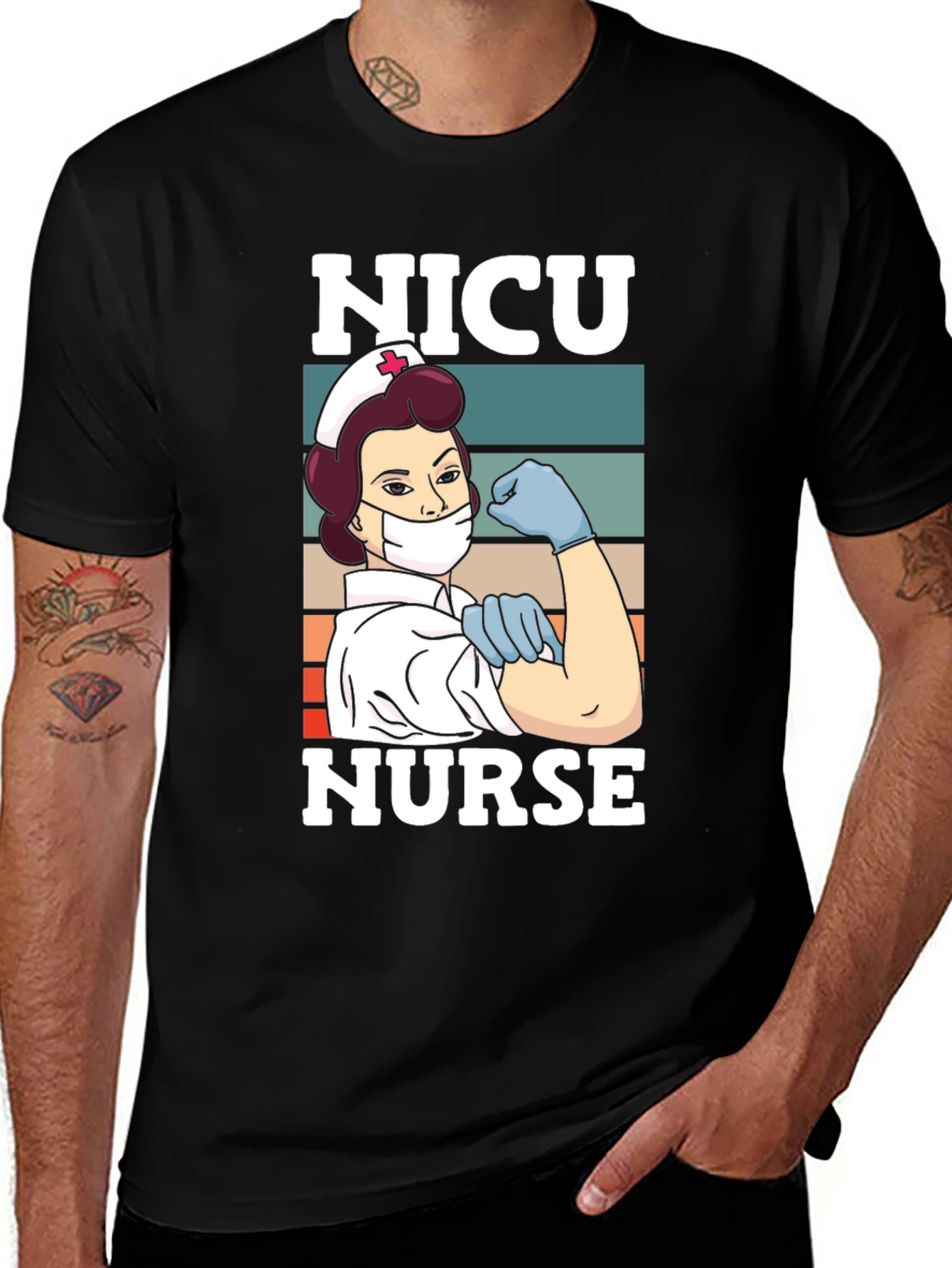 NICU Nurse T-Shirt - Retro Design, Comfortable Fit