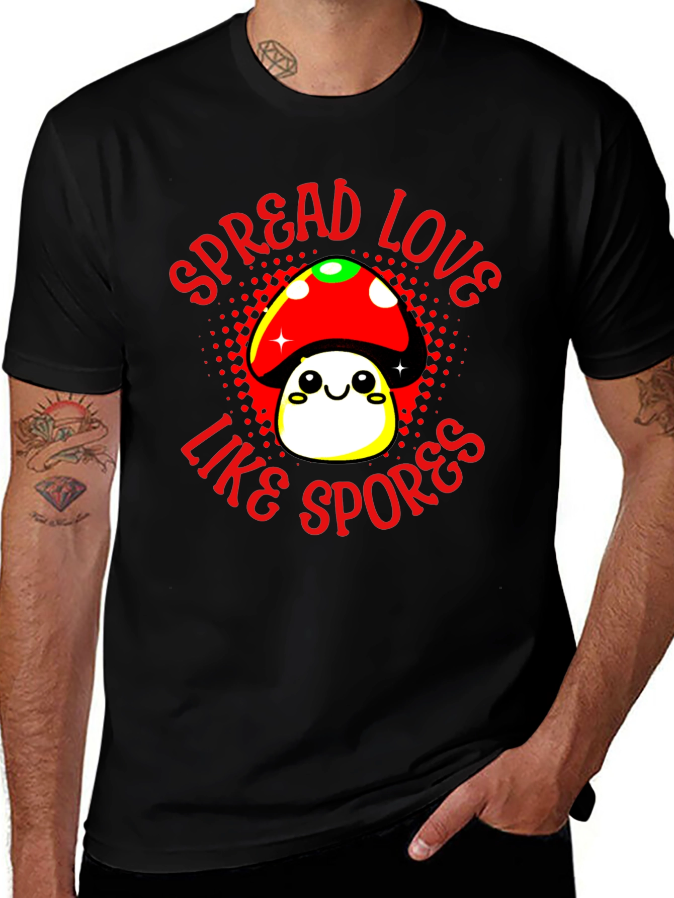 Variant 26 of Spread Love Like Spores Mushroom T-Shirt
