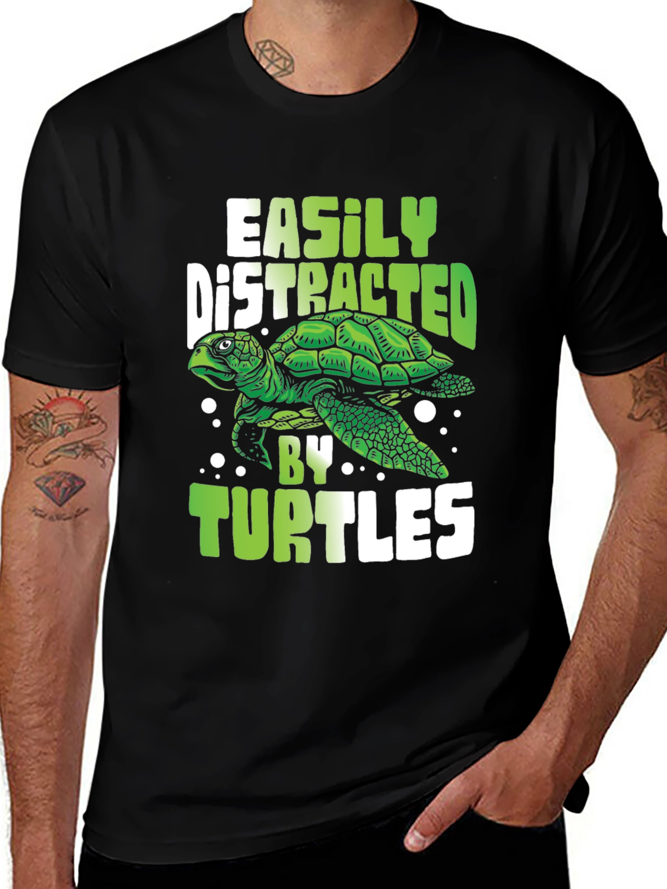 Variant 27 of Easily Distracted By Turtles T-Shirt