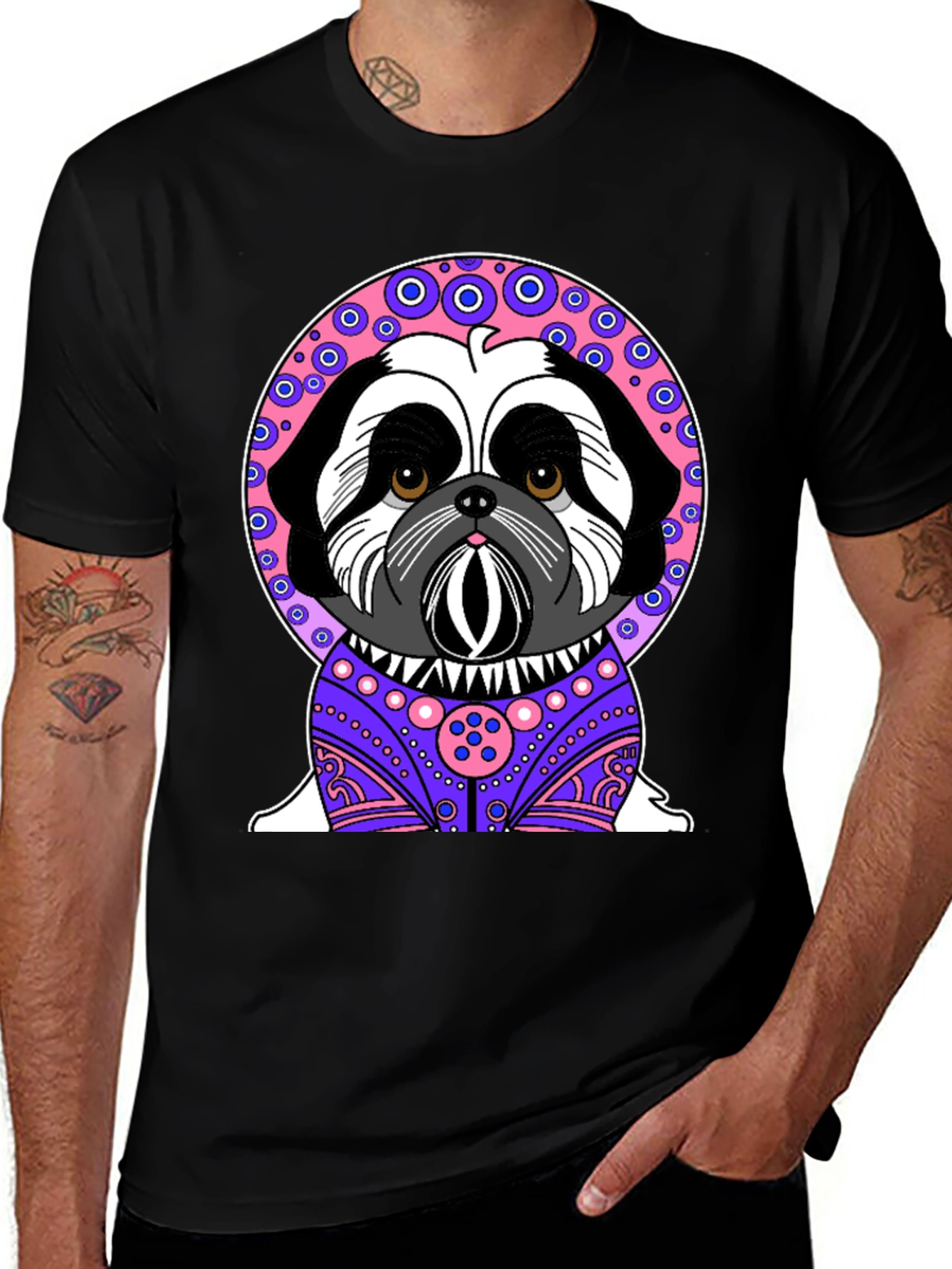 Variant 12 of Dog Graphic Tee - Unique Shih Tzu Design