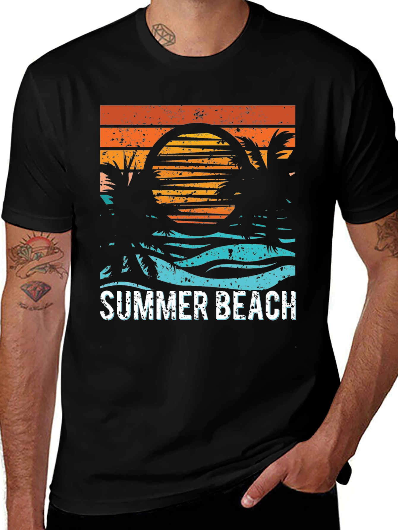 Variant 29 of Summer Beach Graphic T-Shirt