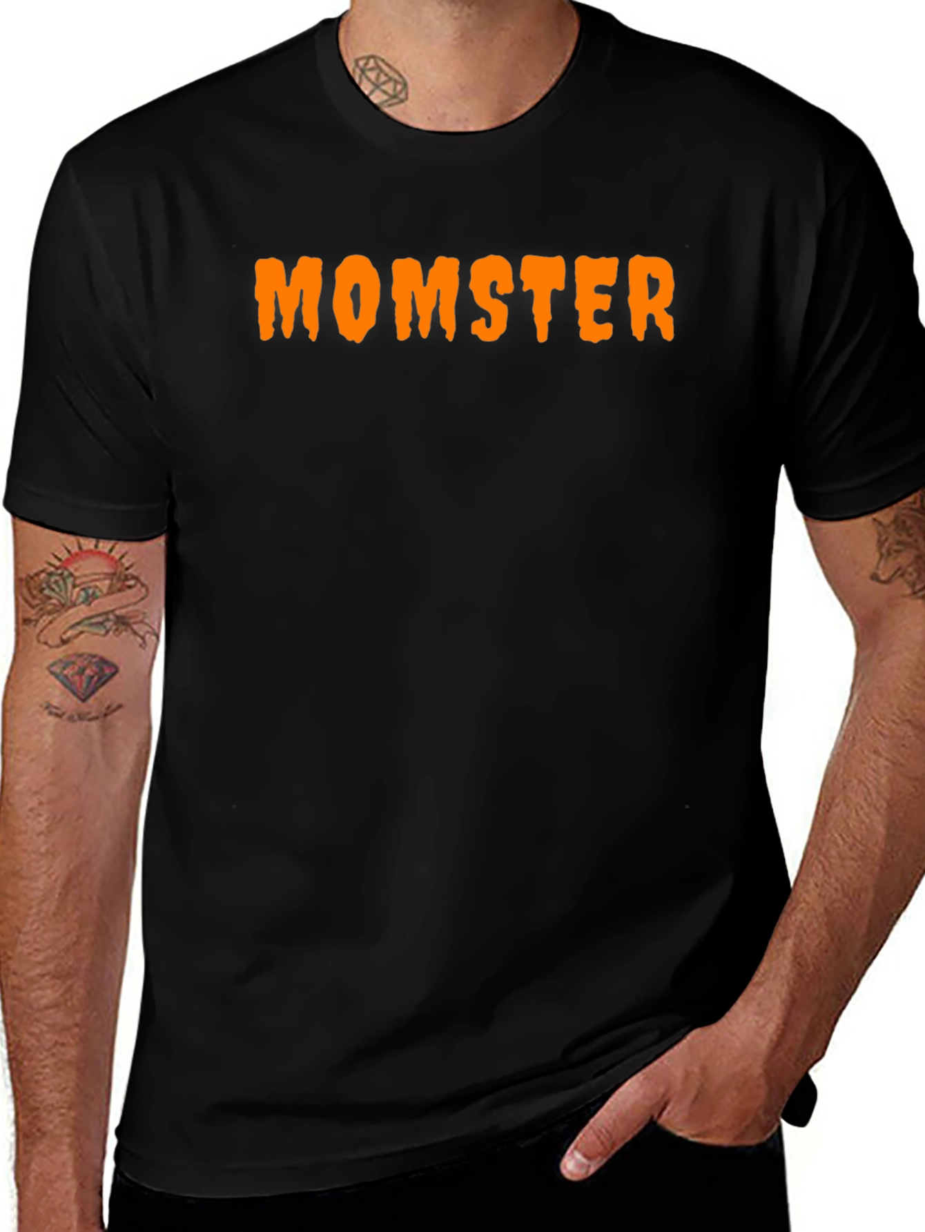 Momster Halloween T-Shirt - Black Tee