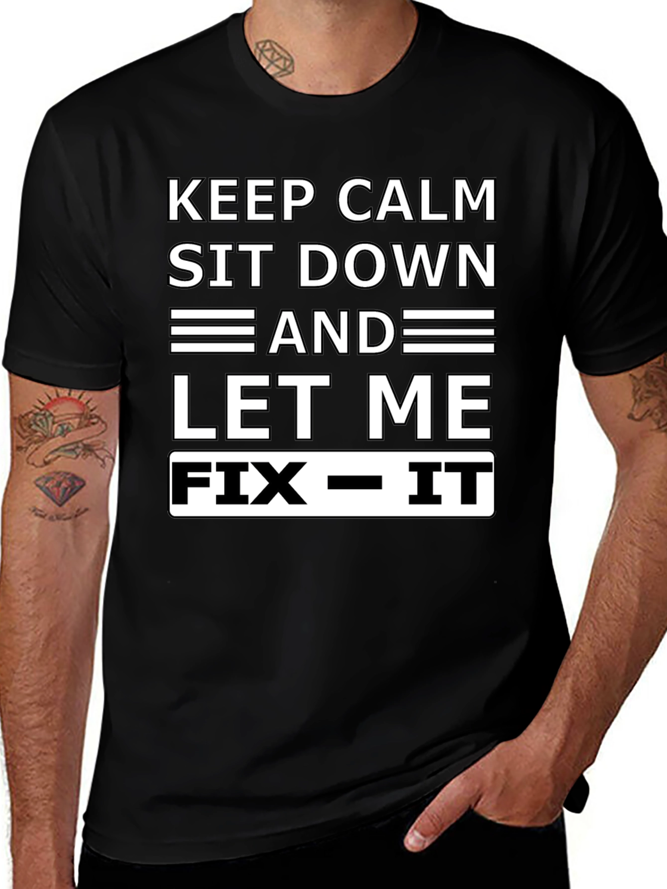 Keep Calm Fix It Graphic T-Shirt