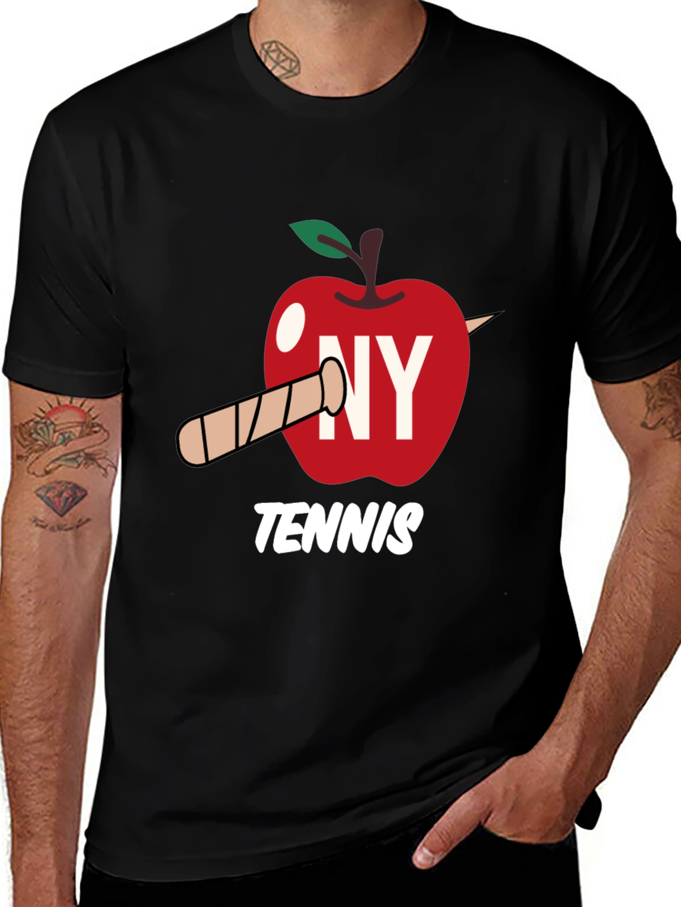 NY Tennis Graphic Tee - Big Apple Love