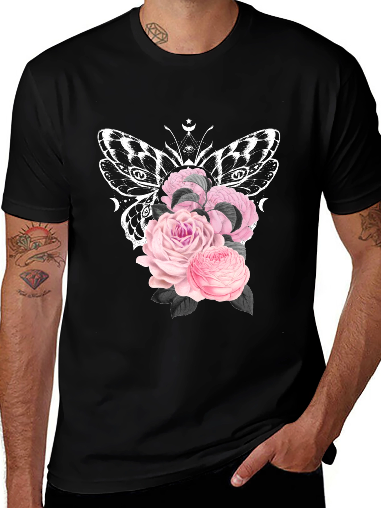 Variant 25 of Butterfly Roses Graphic Tee