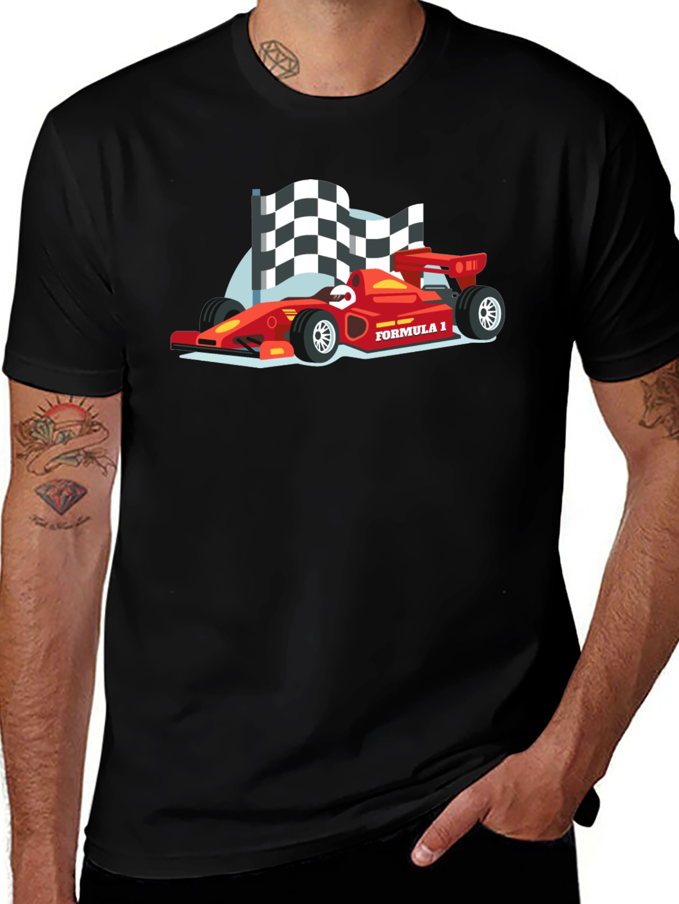 Formula 1 Racing Fan T-Shirt - Black