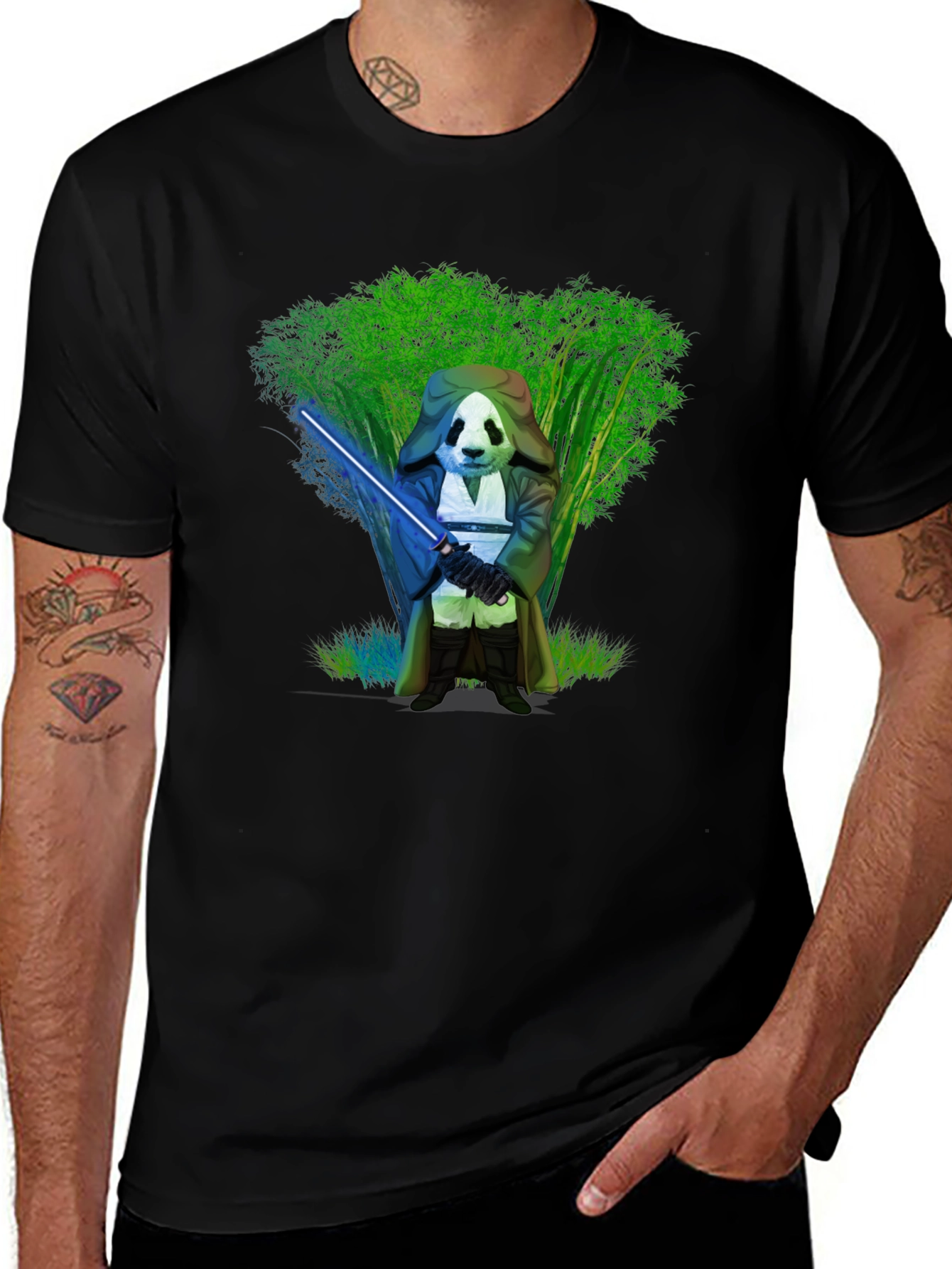 Variant 28 of Panda Jedi T-Shirt