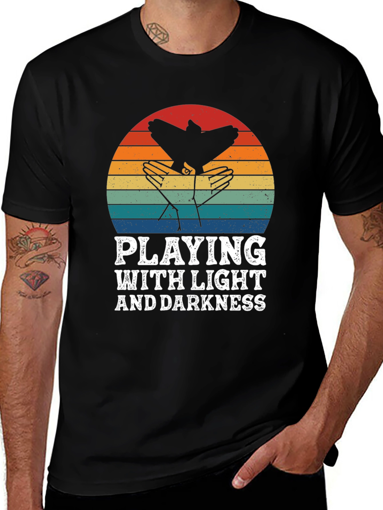 Playing With Light And Darkness Graphic Tee
