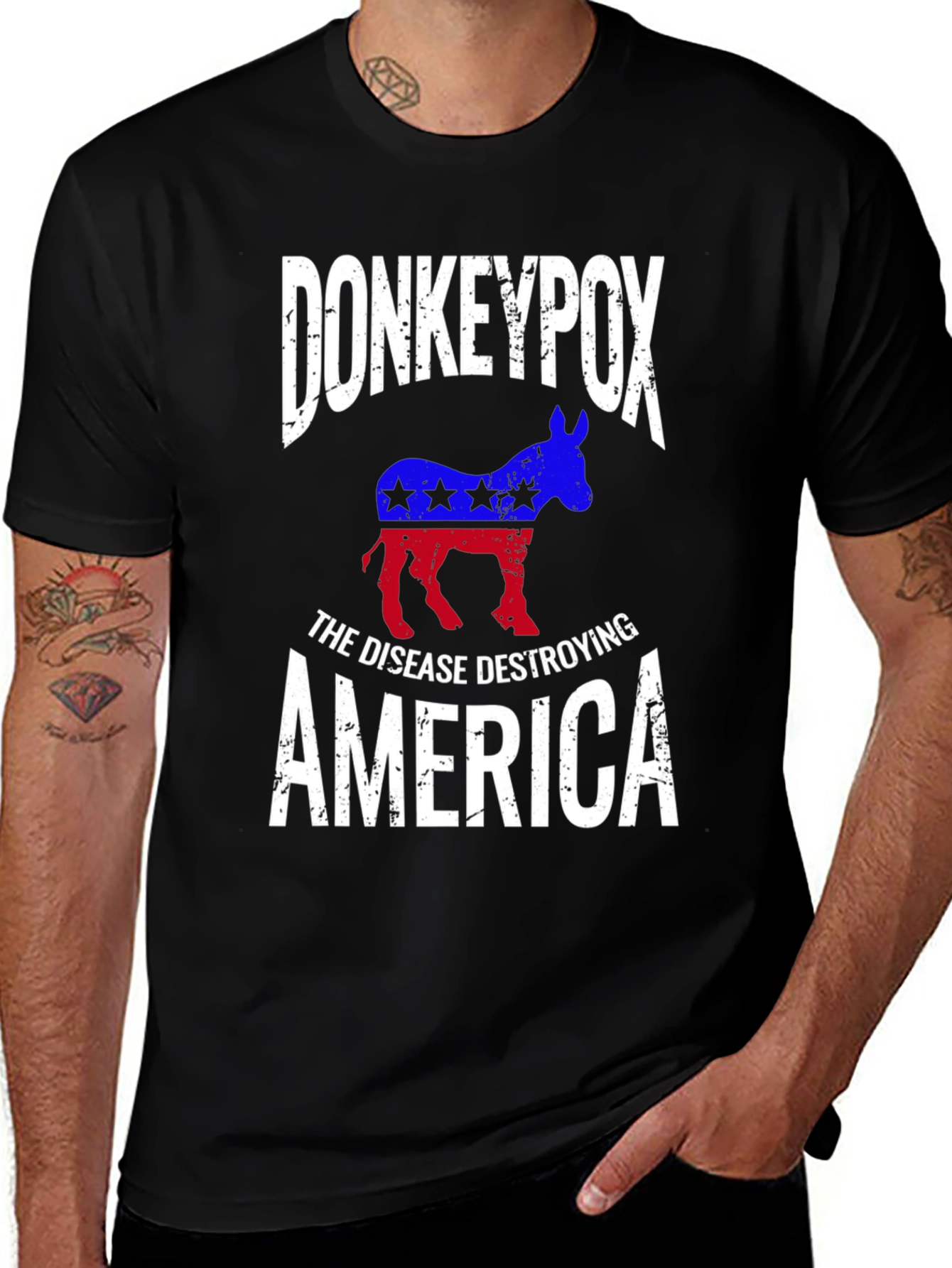 Variant 15 of Donkeypox T-Shirt - The Disease Destroying America