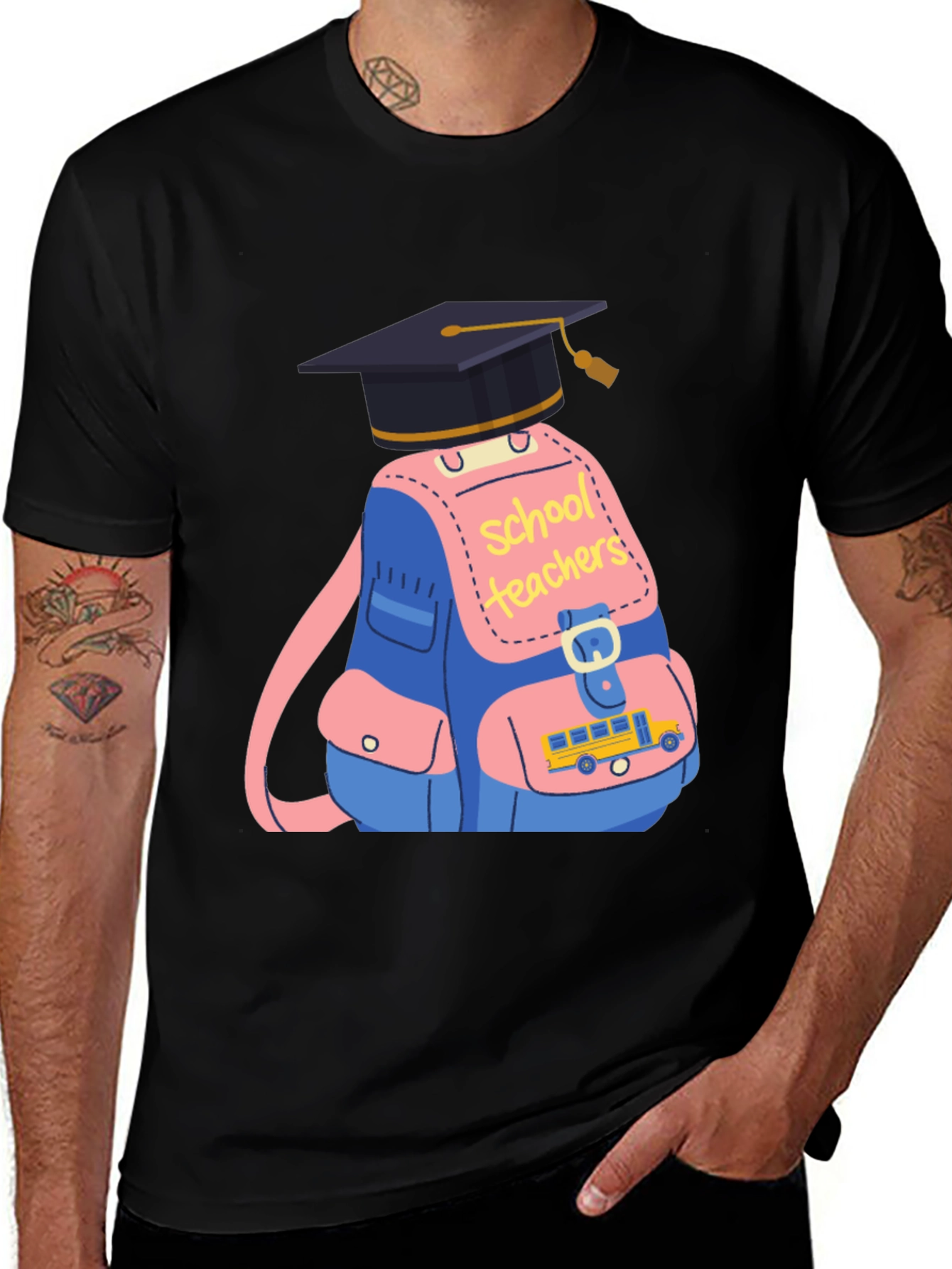 School Teachers Backpack Graphic Tee